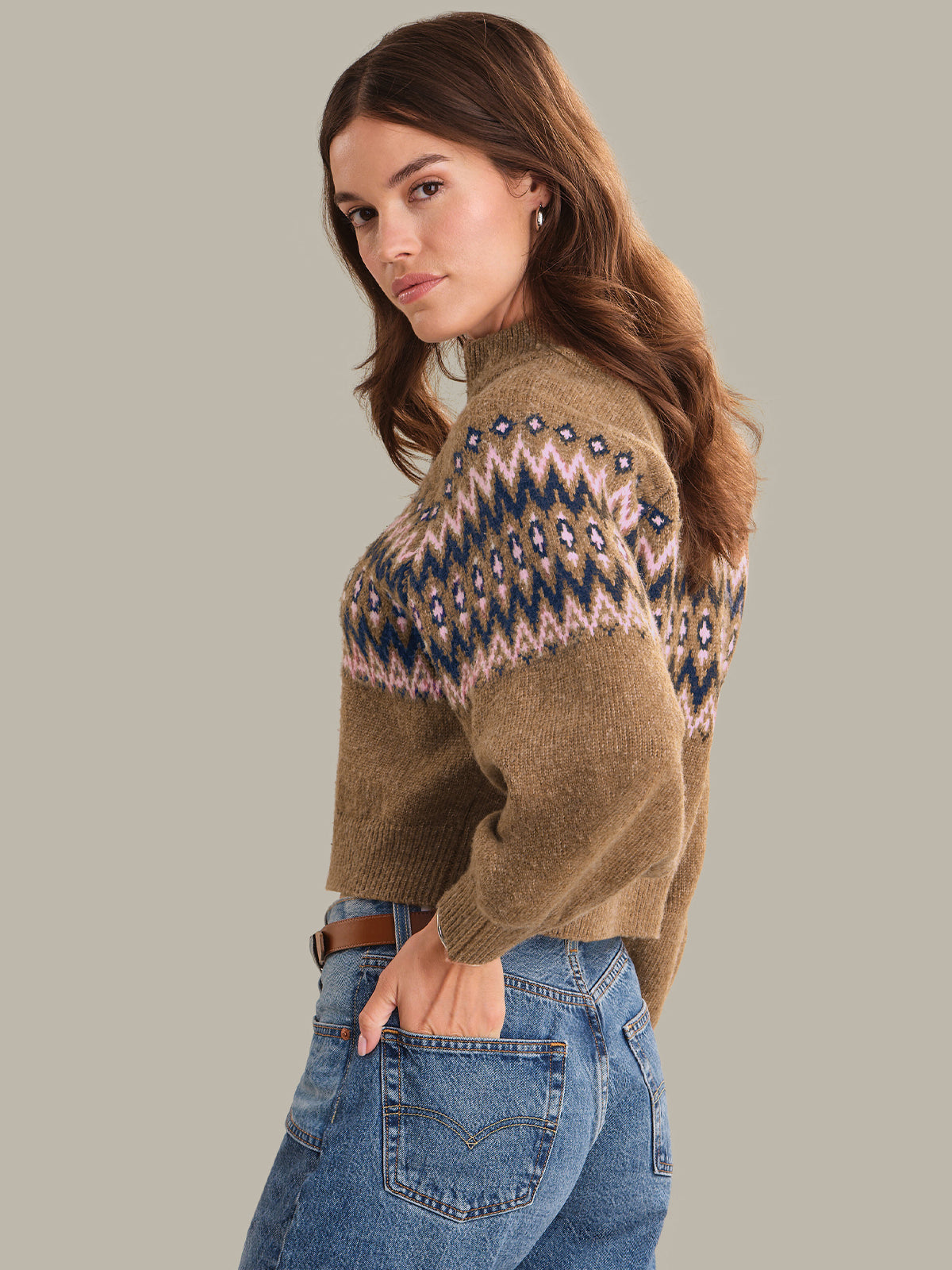 525 America Odessa: Fair Isle Zip-Up