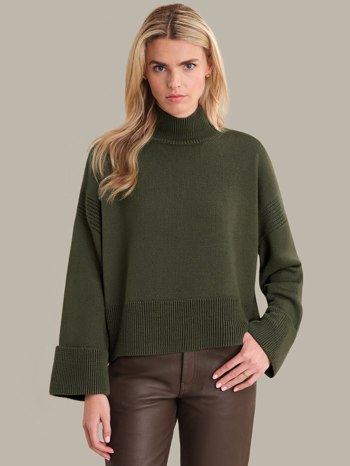 Hazel: Cotton Turtleneck Sweater
