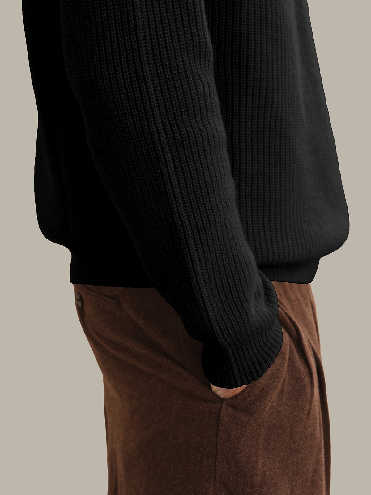 Men's Cashmere Shaker Stitch Crewneck Sweater