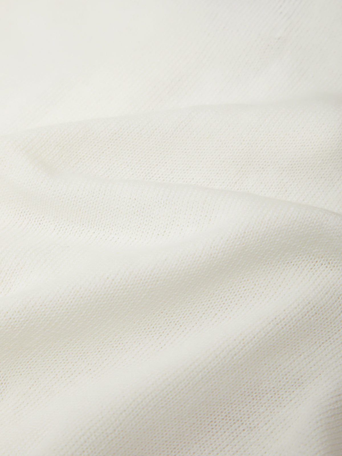 Close-up of a textured white fabric surface