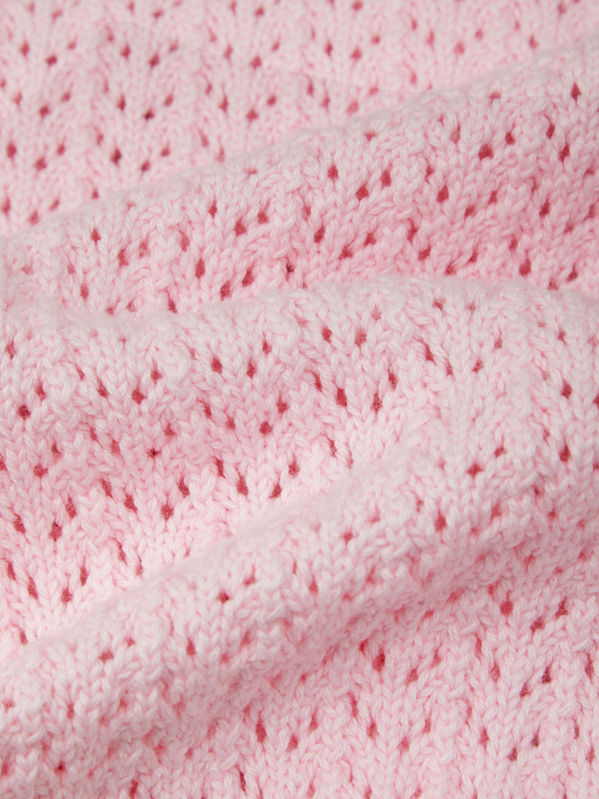 Close-up of pink textured fabric