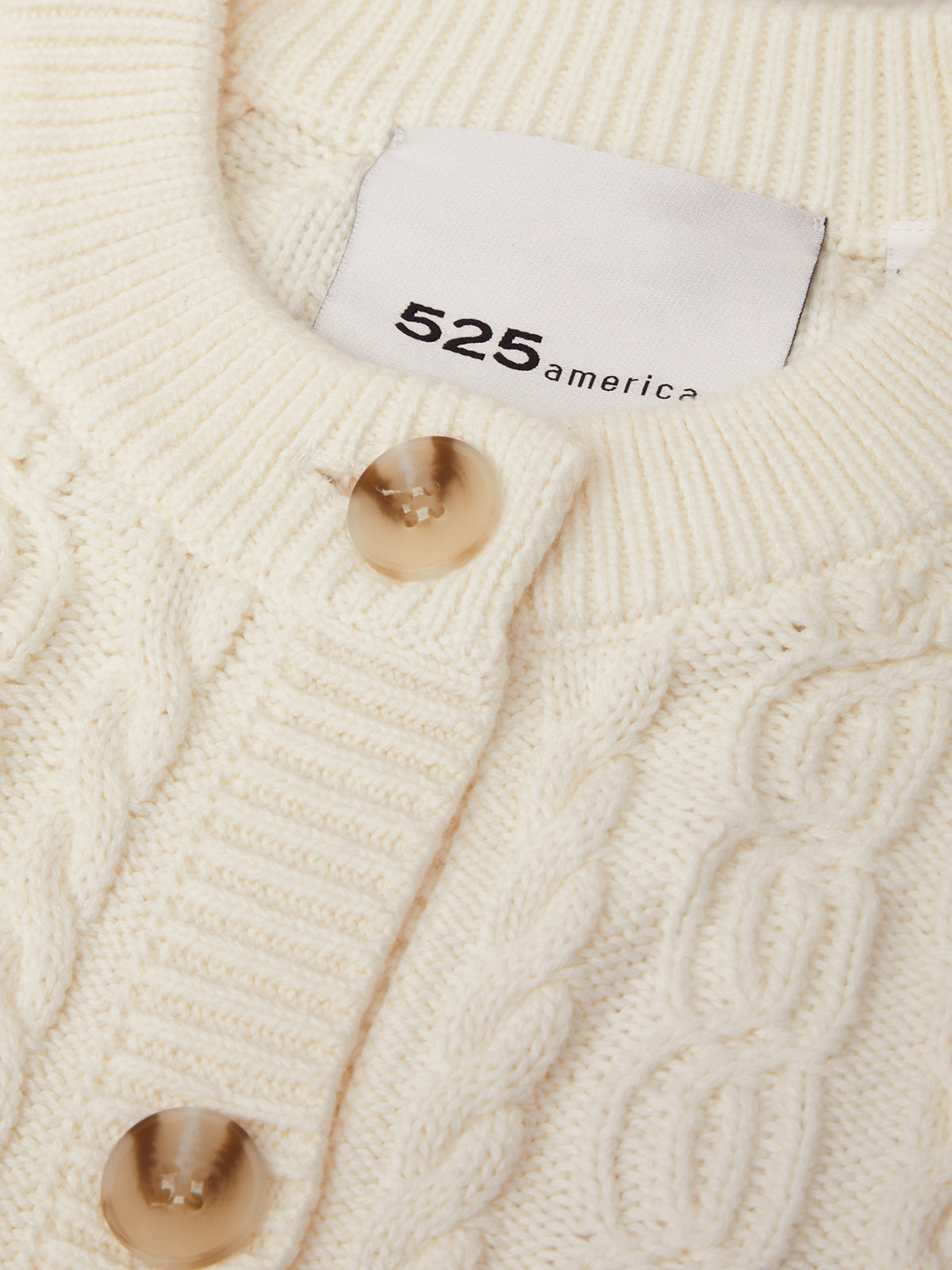 Emerson: 100% Cotton Cable Knit Cardigan