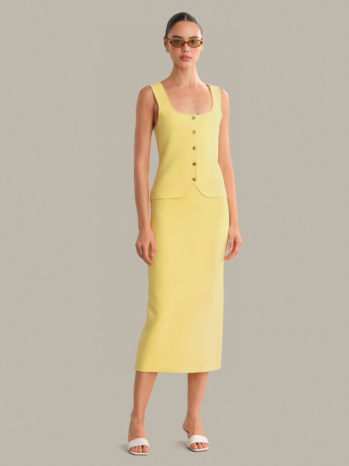 Lucia Knit Midi Skirt
