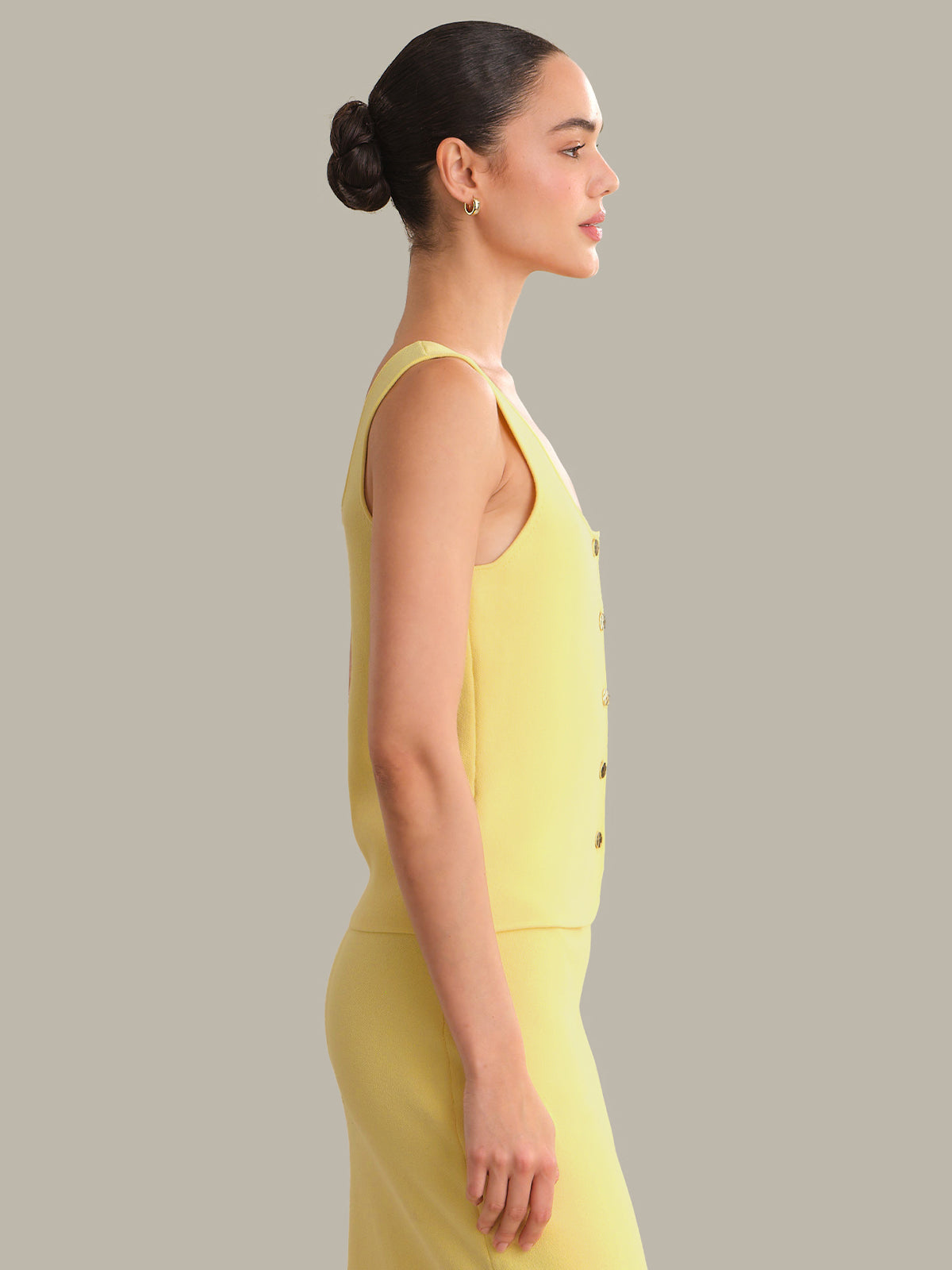 Maria Button Front Corset Top