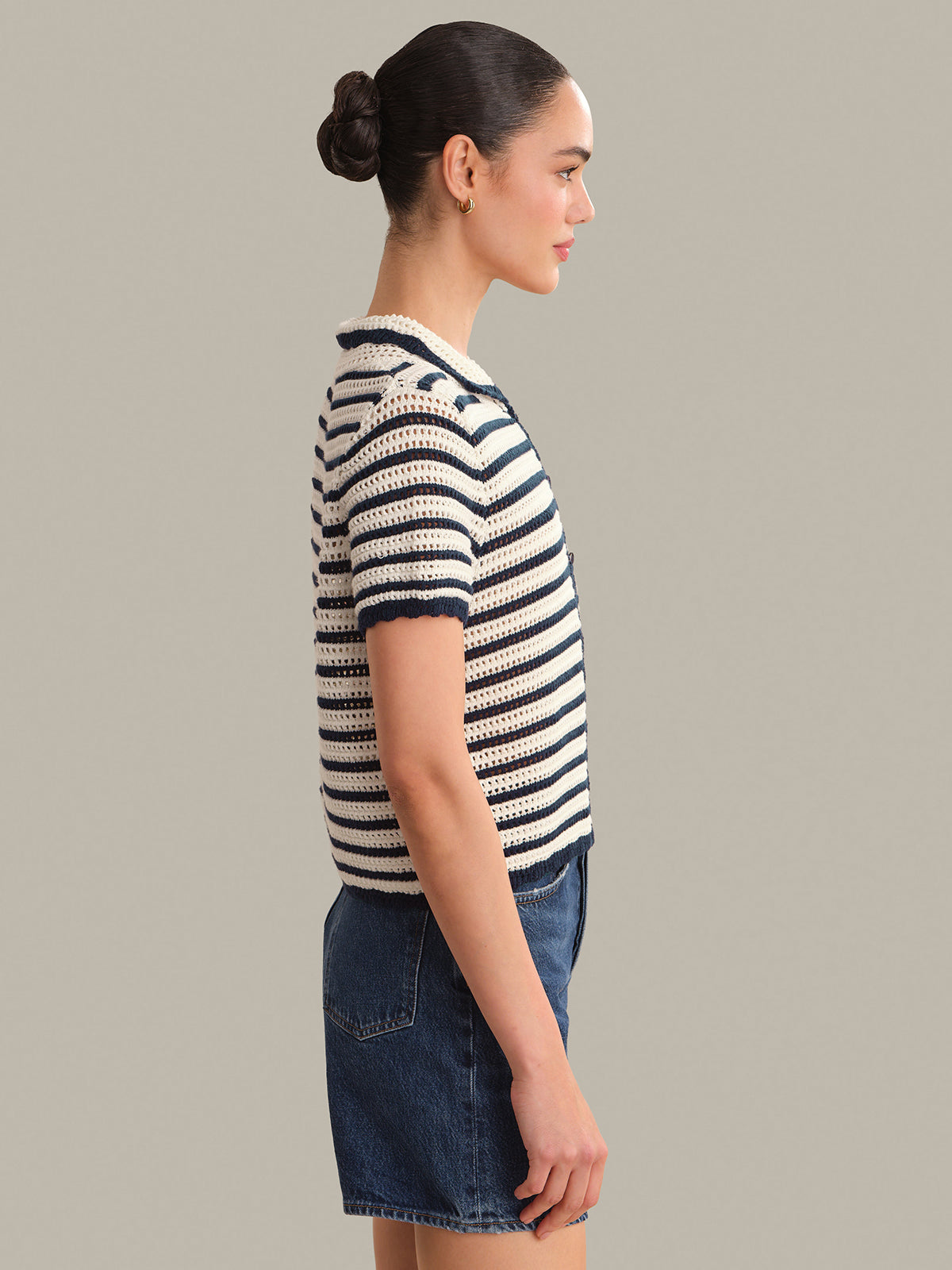 Leilani Collared Button Front Cardi