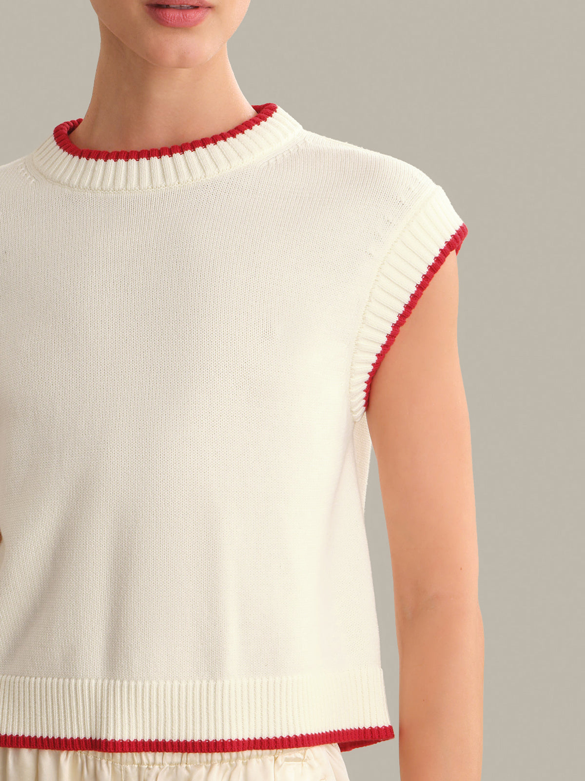 Pearl Cap Sleeve Pullover