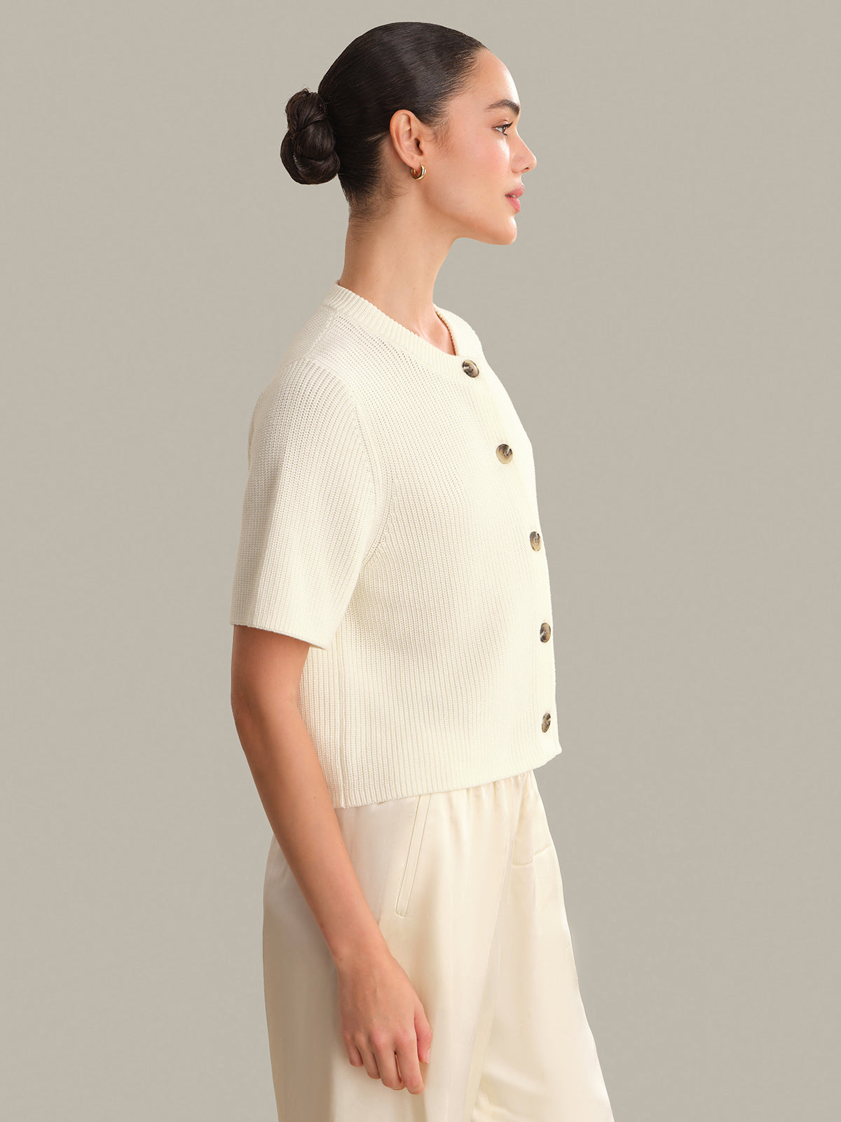 Ginevra Short Sleeve Shaker Cardigan