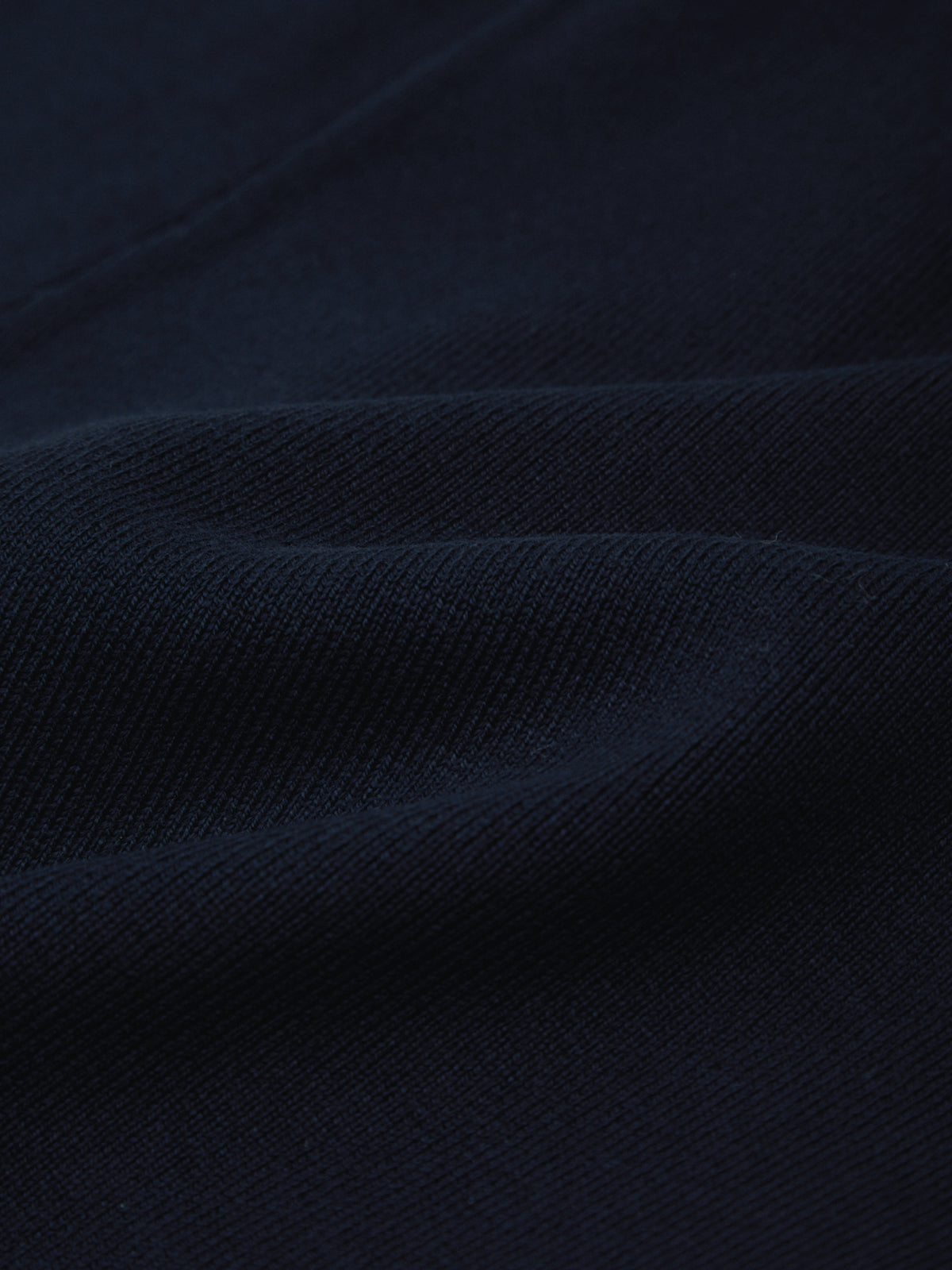 Close-up of dark blue fabric texture
