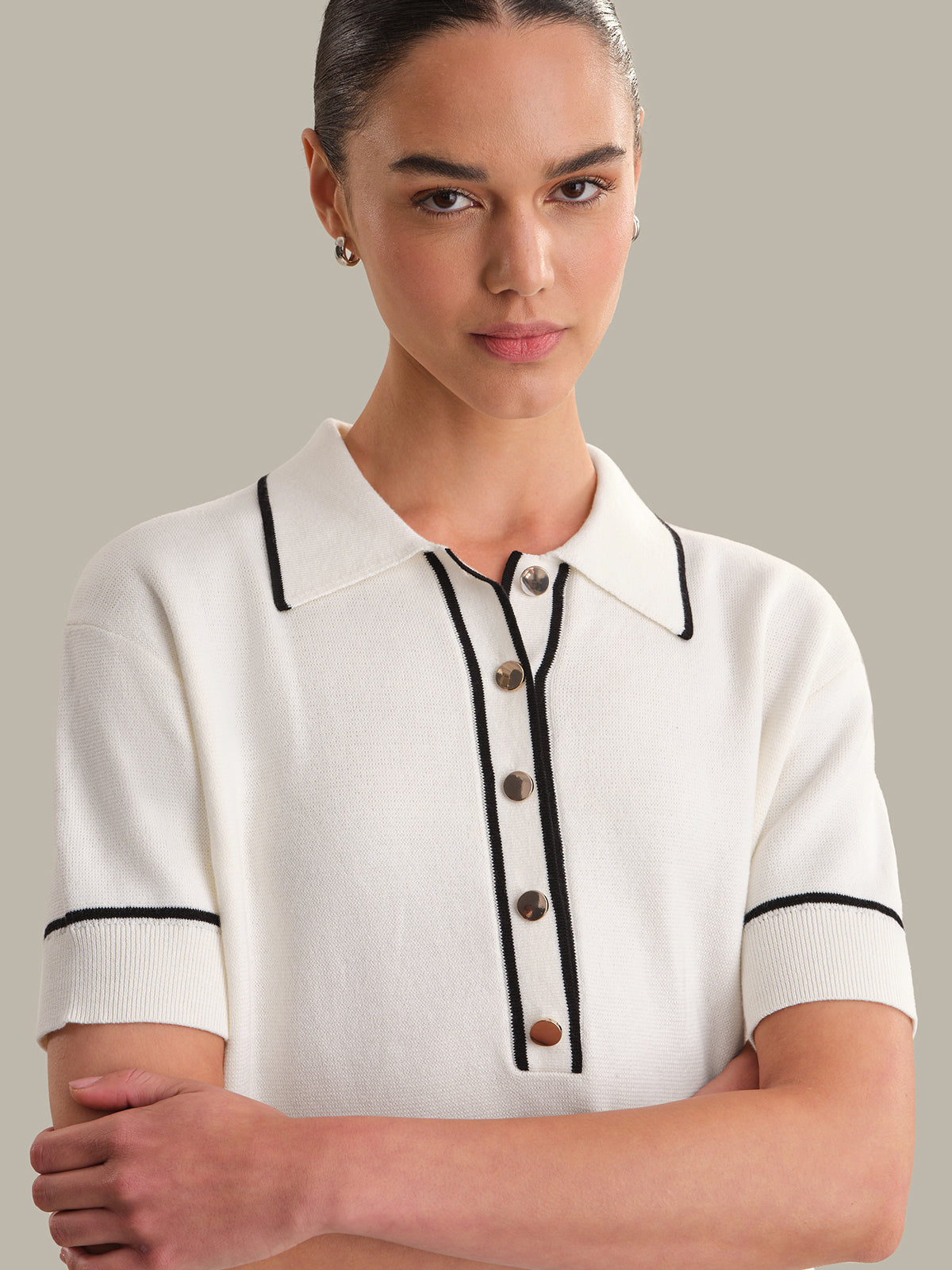 Ruby: Contrast Cotton Mini Dress