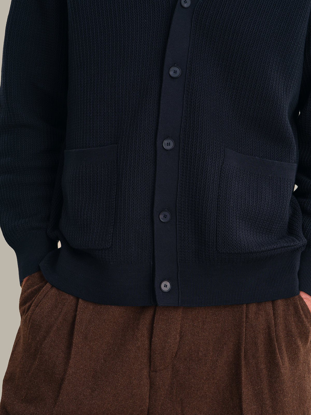 525 America Men's Cotton V-Neck Cardigan