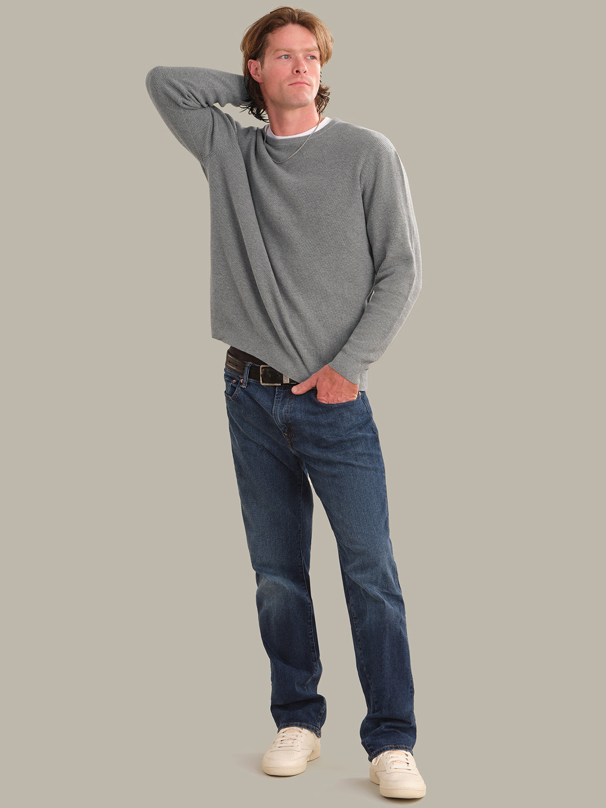Men's Cotton Ribbed Crewneck