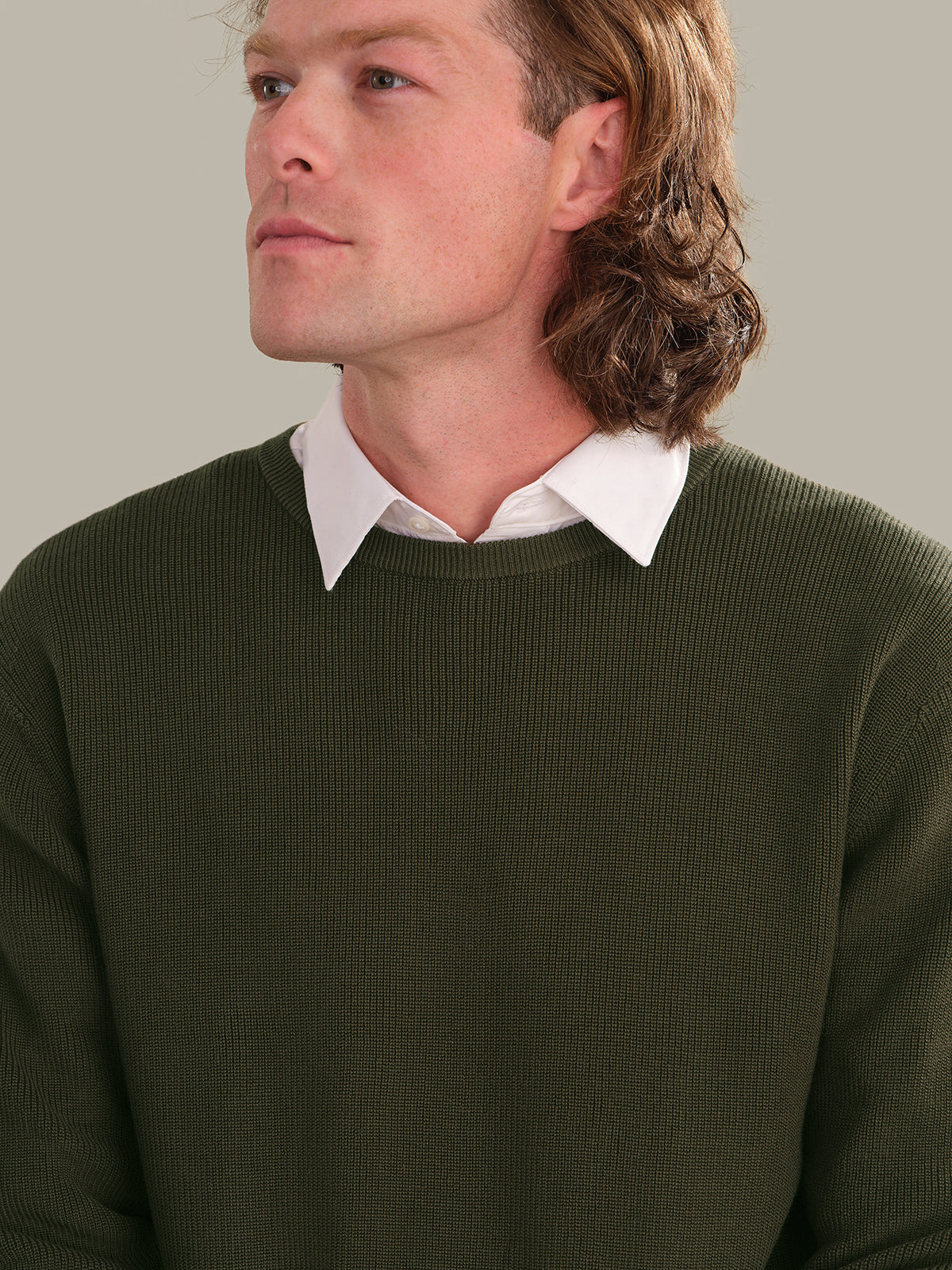Rhett: Men's Cotton Ribbed Crewneck