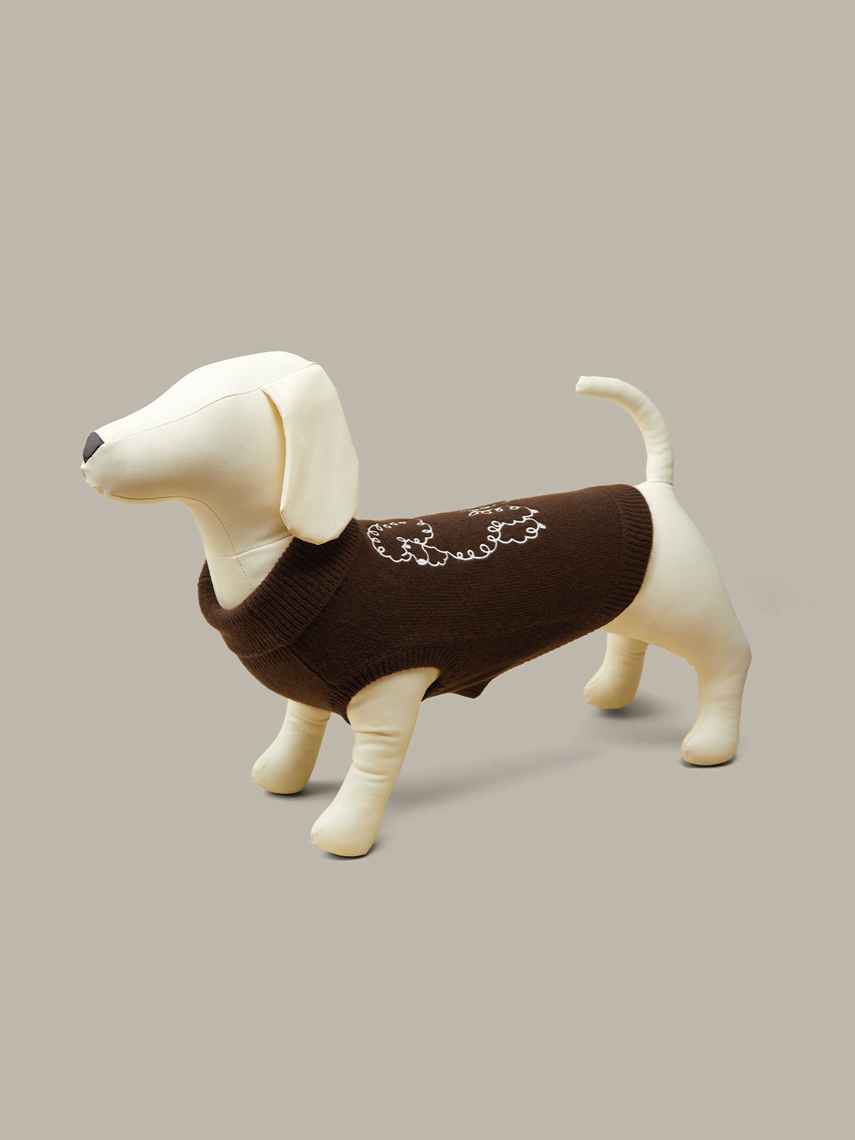 525 America 100% Cashmere Poodle Dog Sweater