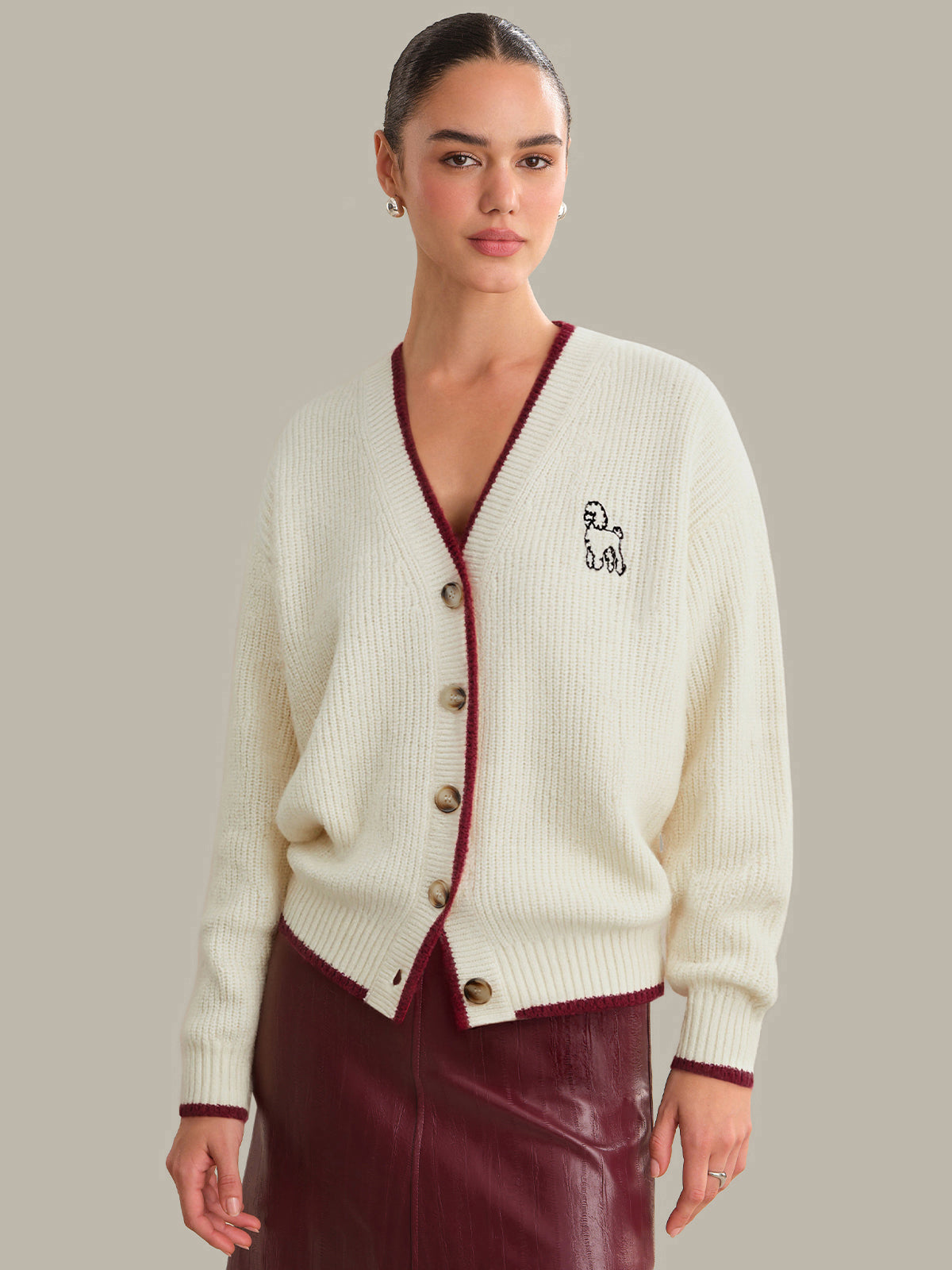 525 America Bennie: 100% Cashmere Poodle Cardigan