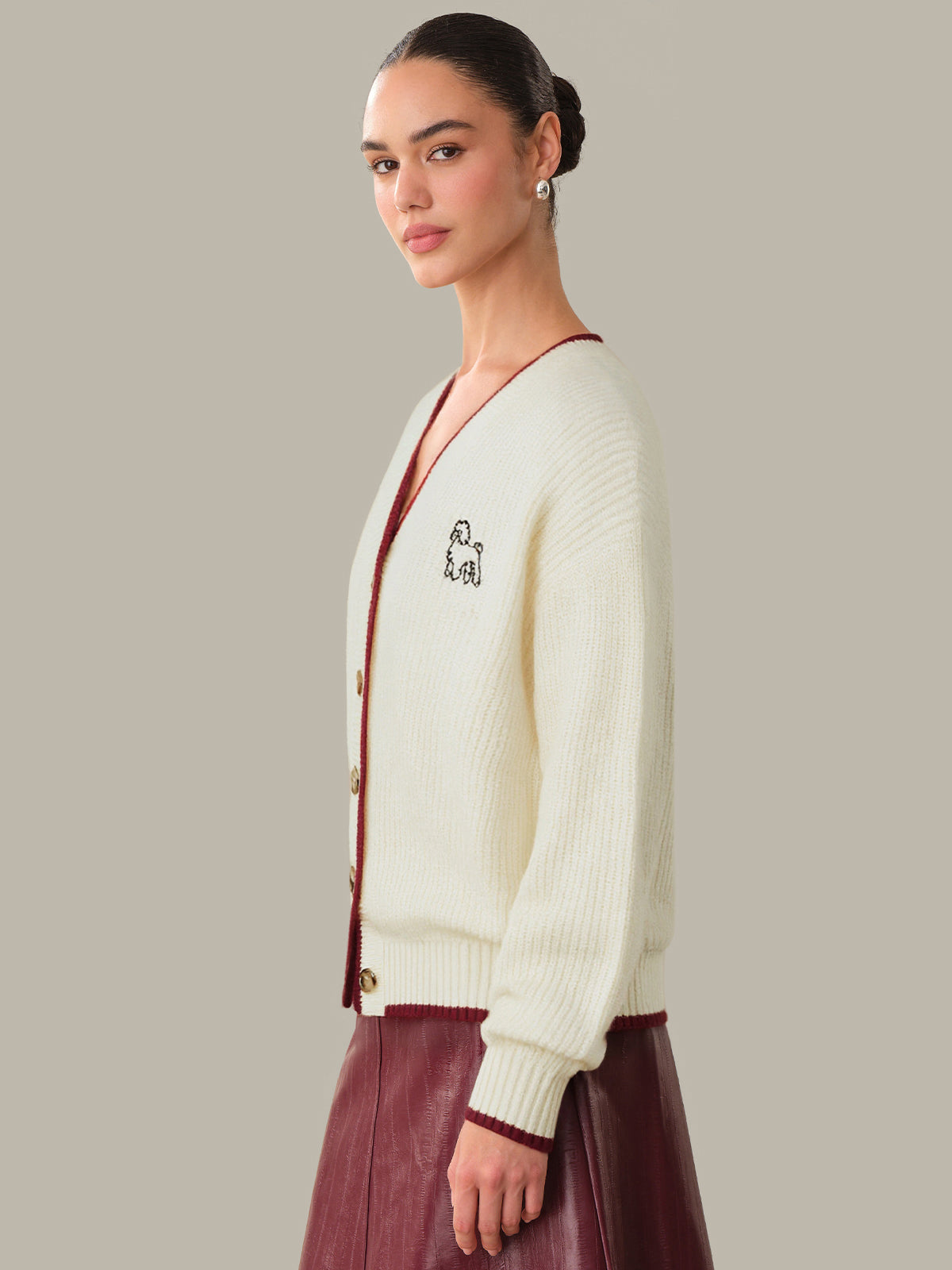 525 America Bennie: 100% Cashmere Poodle Cardigan