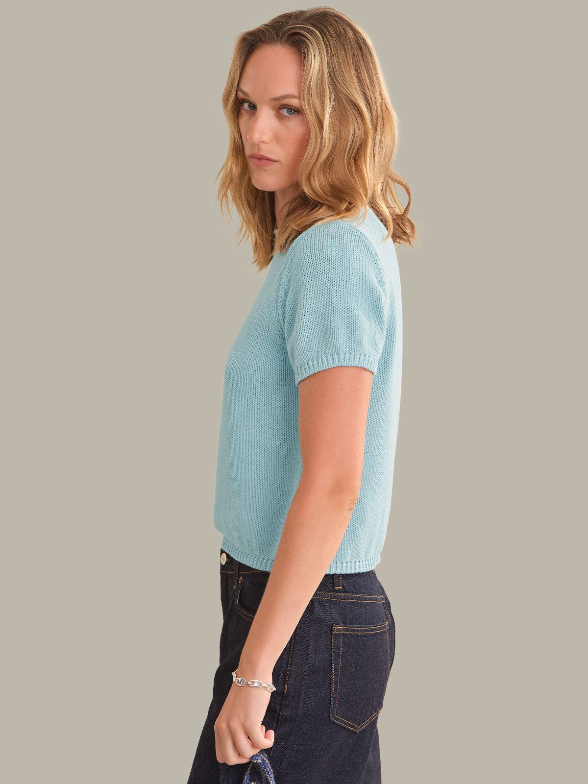 Banks Rolled Edge Sweater Tee