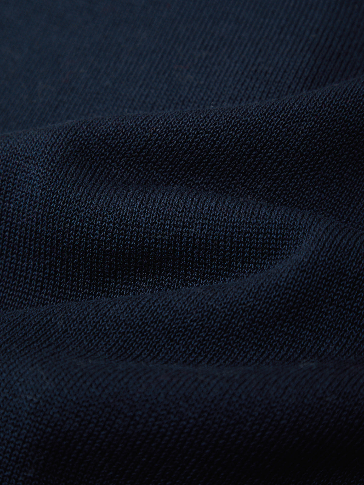 Close-up of dark blue fabric texture