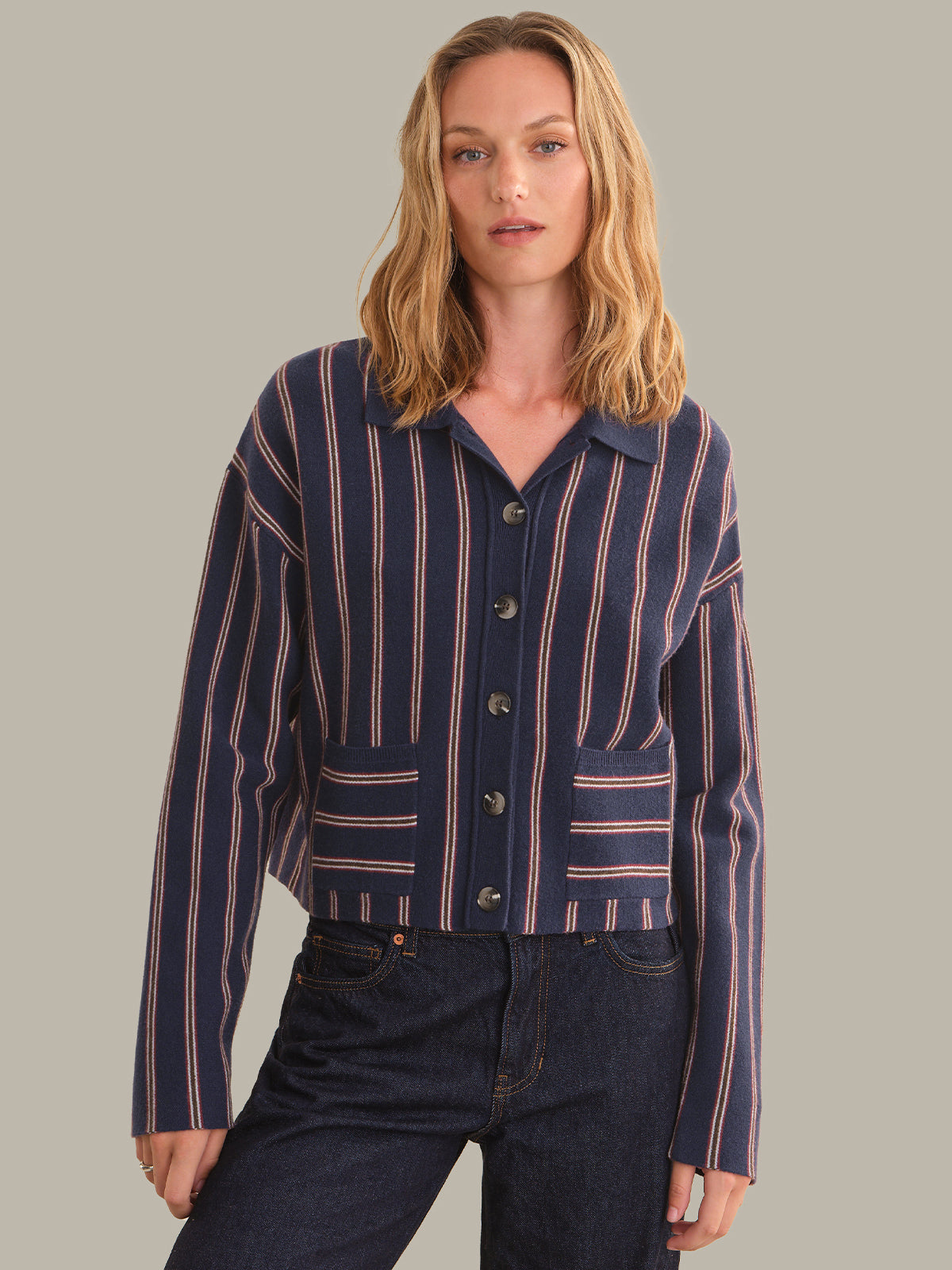 Waverly Vertical Stripe Shacket