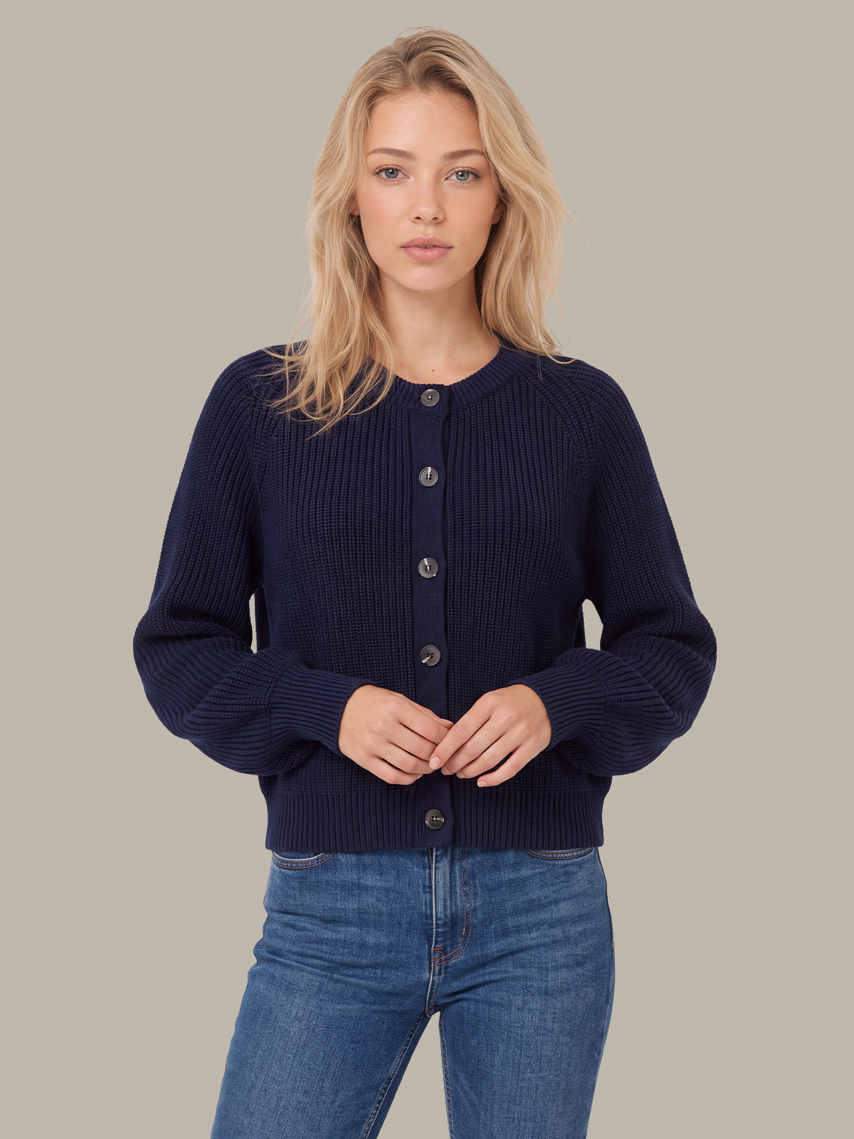 Pippa Shaker Crew Cardigan