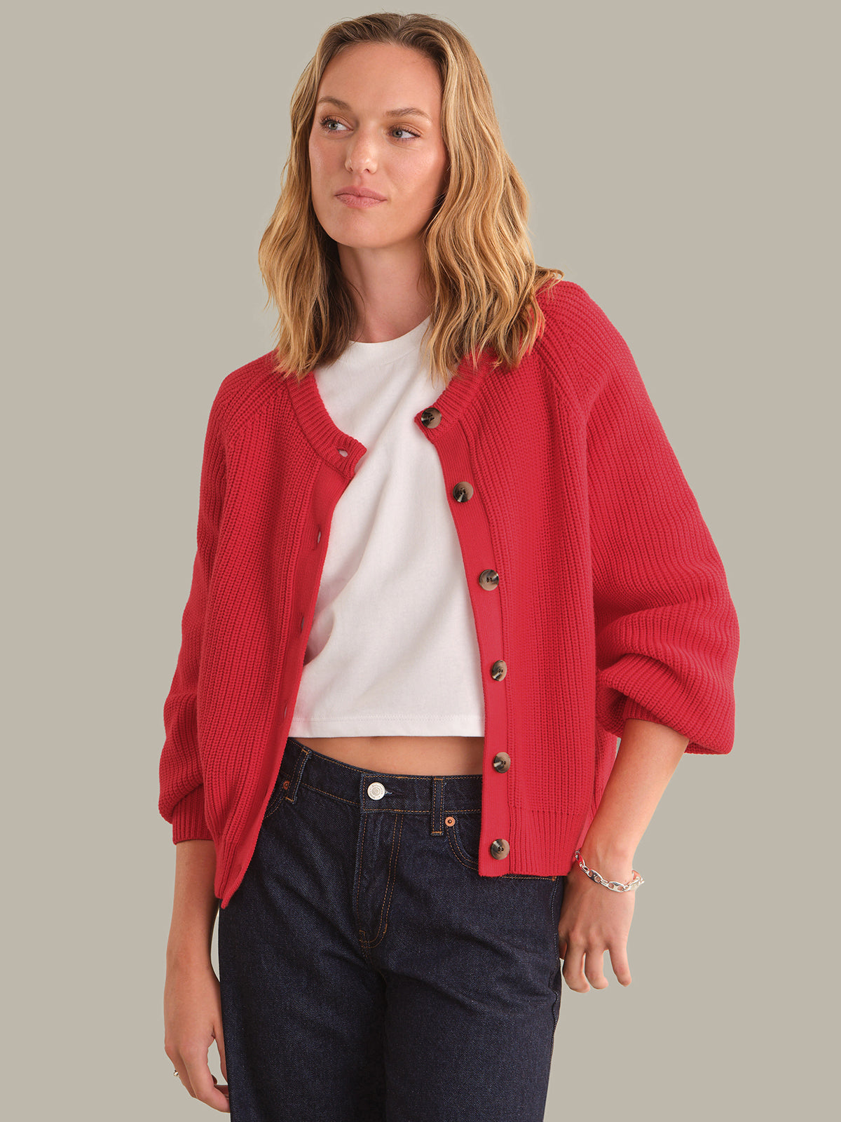 Pippa Shaker Crew Cardigan