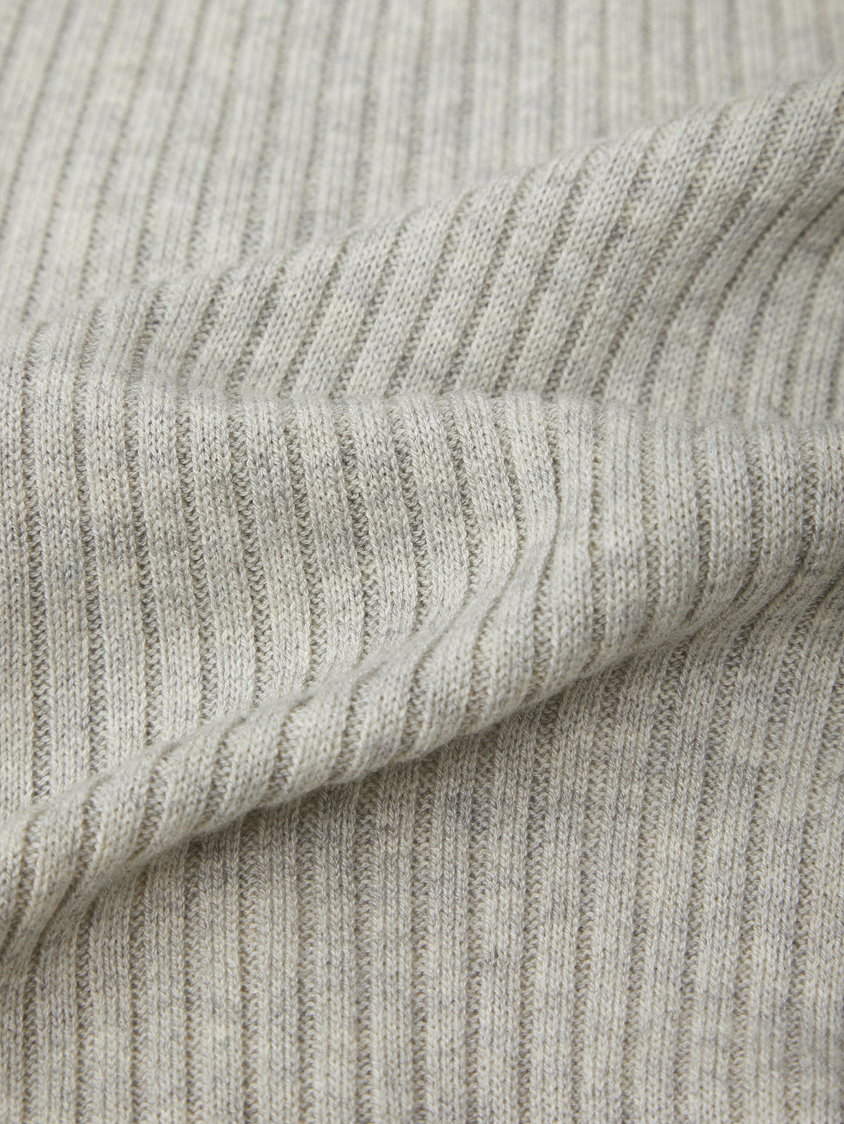 Close-up of gray ribbed fabric texture