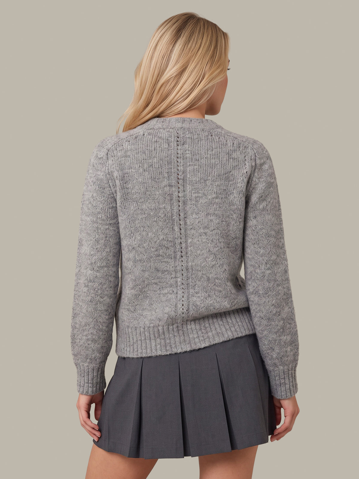 Constance Relaxed Crew Po With Placed Pointelle