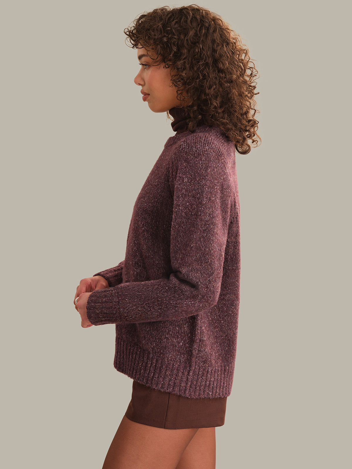 Constance Relaxed Crew Po With Placed Pointelle