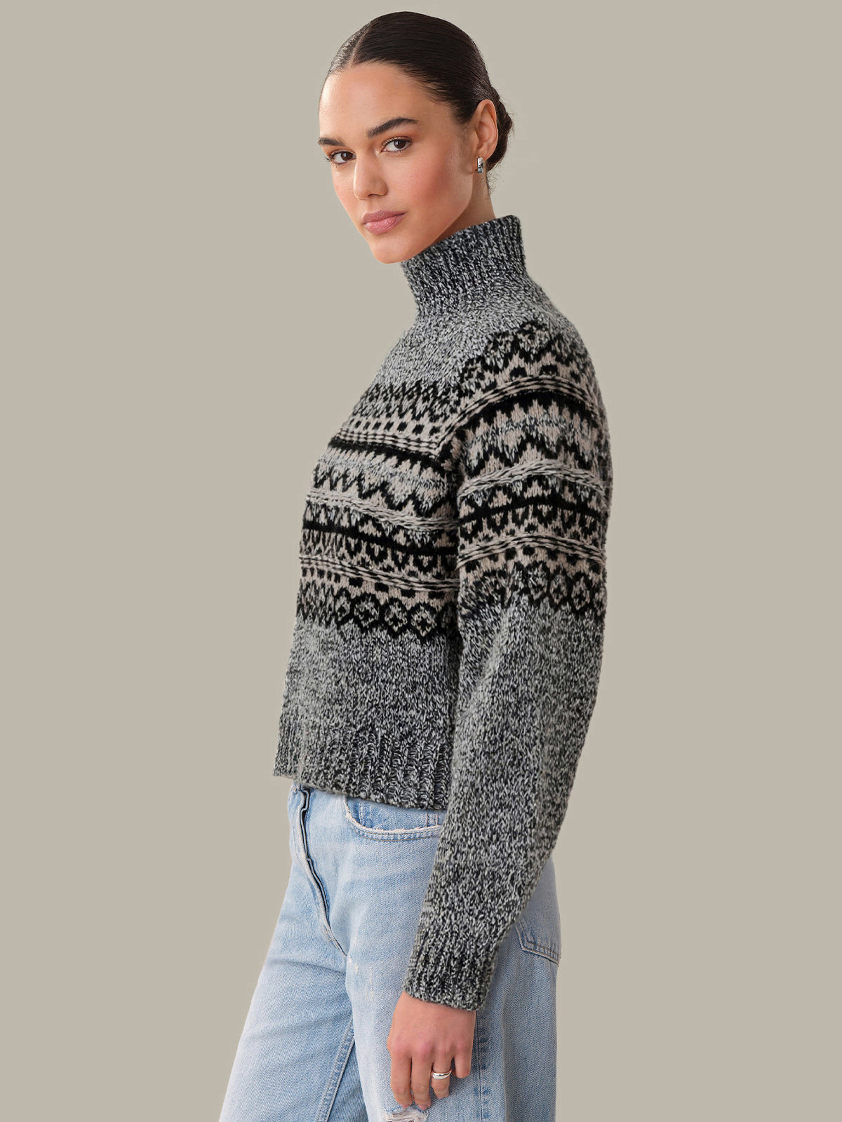 Vail: Fair Isle Mockneck Sweater