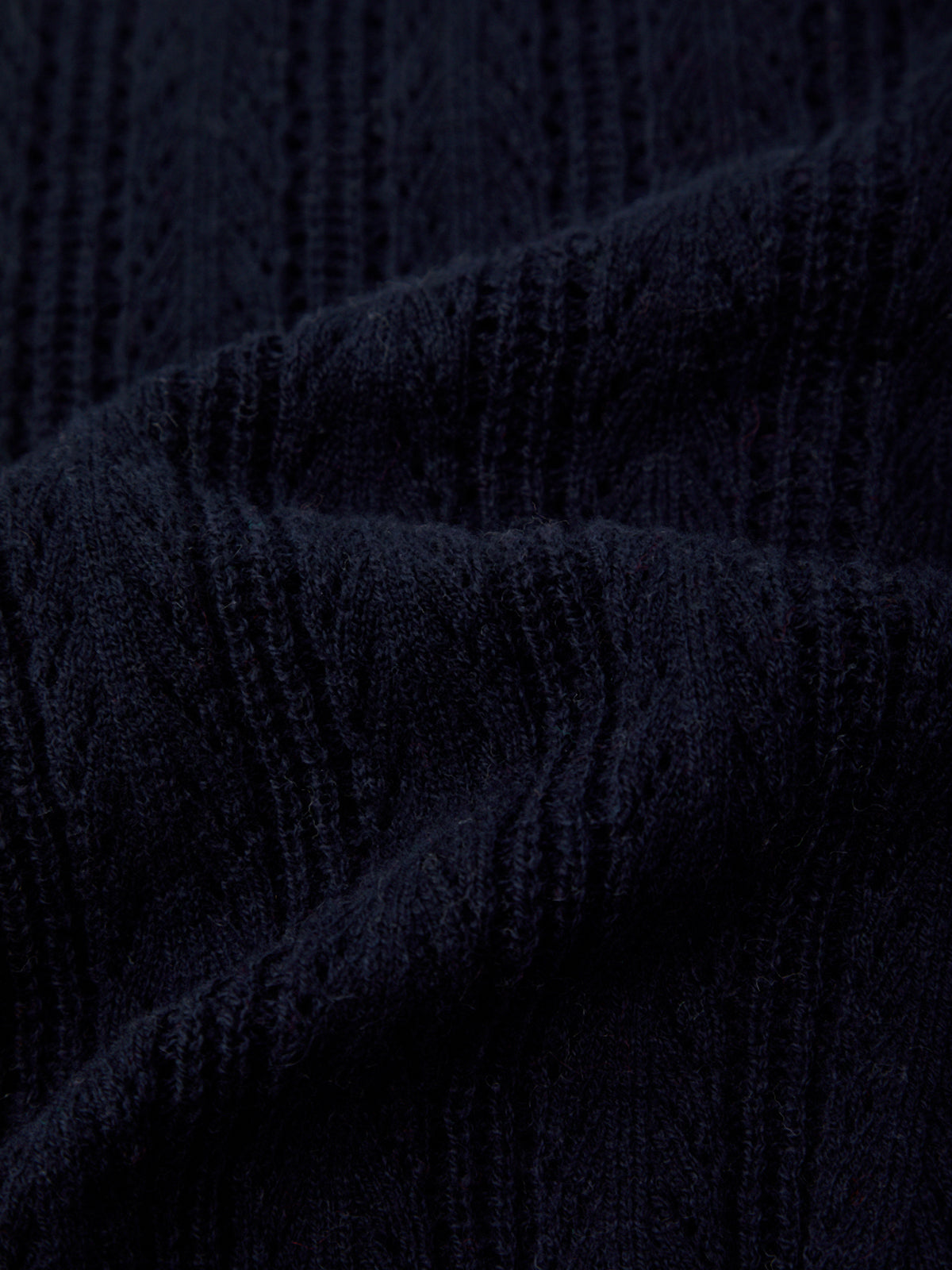 Close-up of dark blue textured fabric