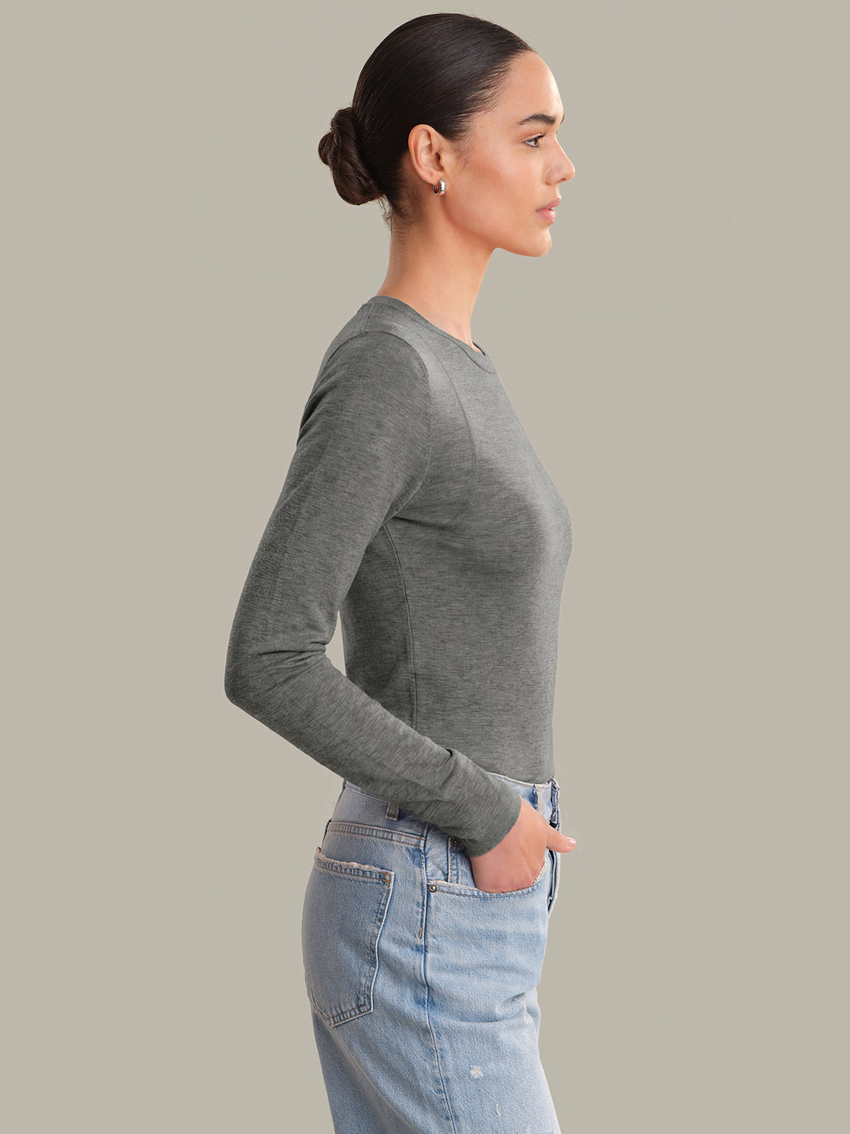 Carolina: Slim Fit Long Sleeve Top