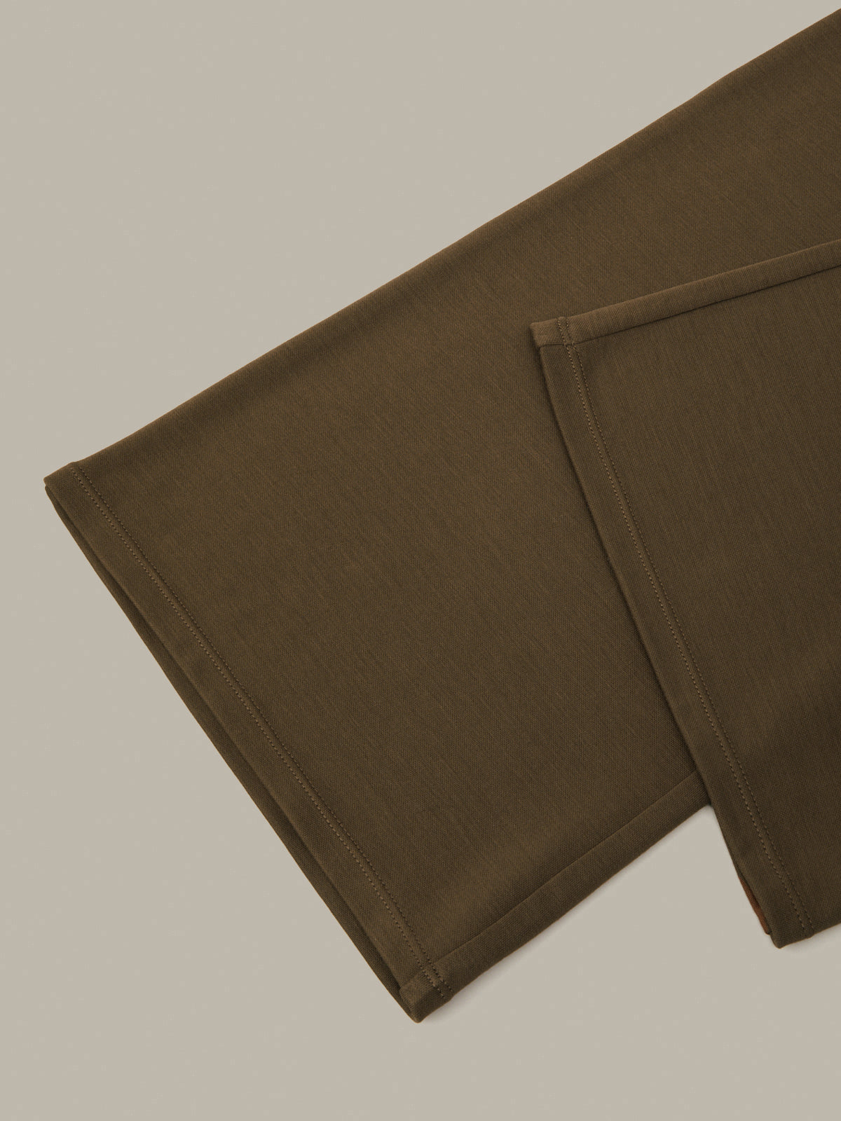 Brown fabric on a beige background