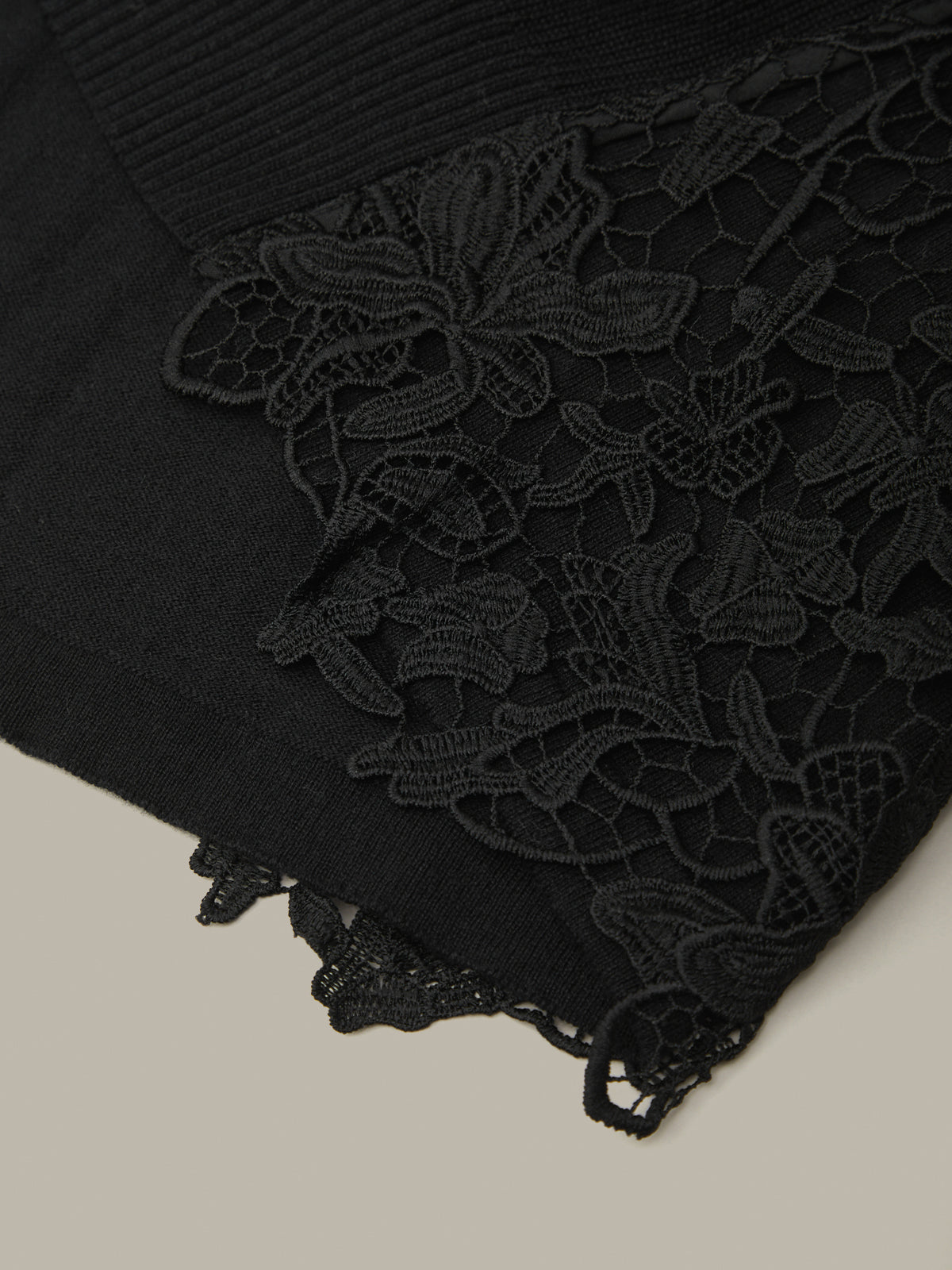 Sylvie: Lace x Cotton Cardigan