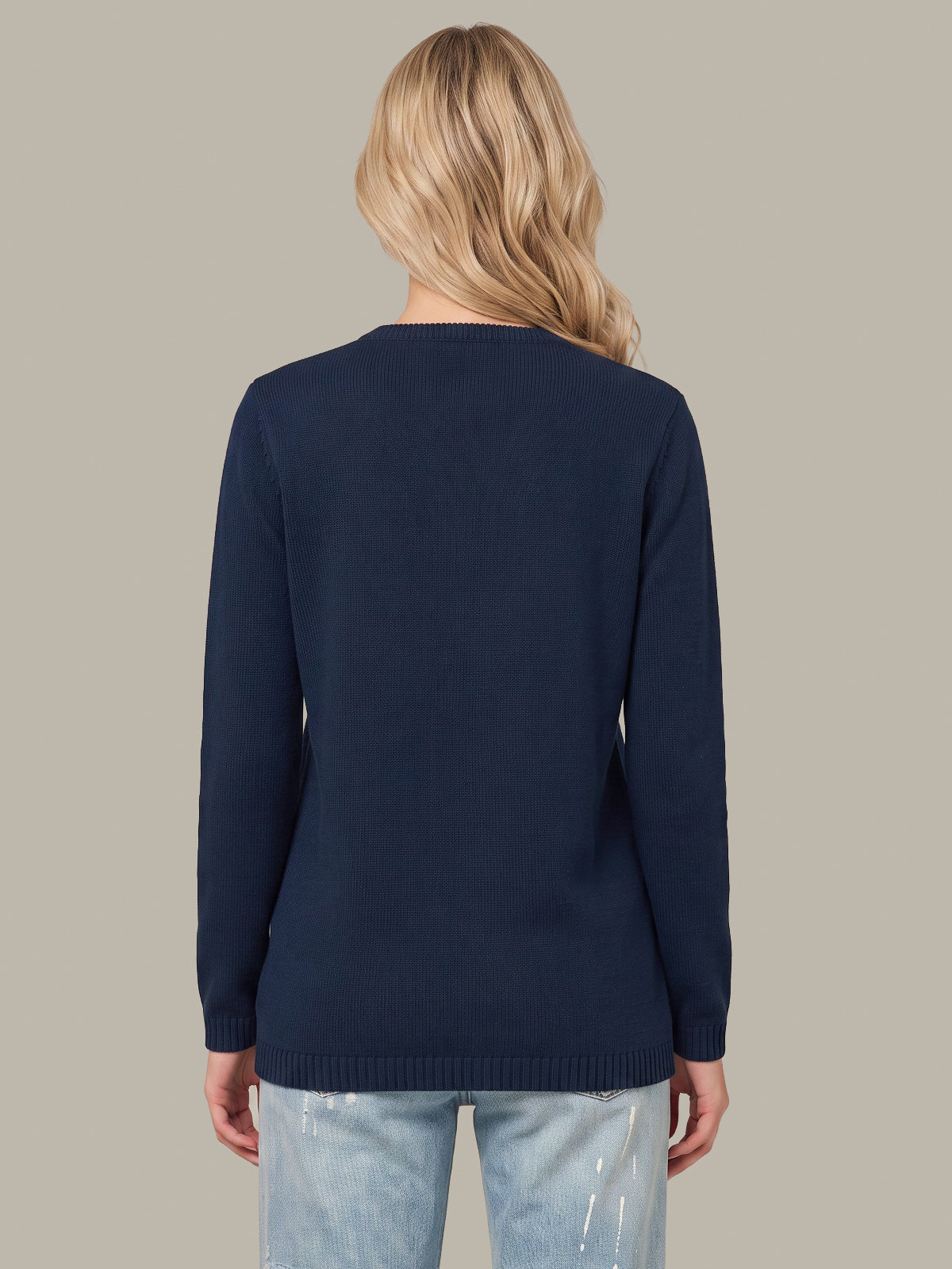 Serenity: Sailboat Motif Cotton Sweater