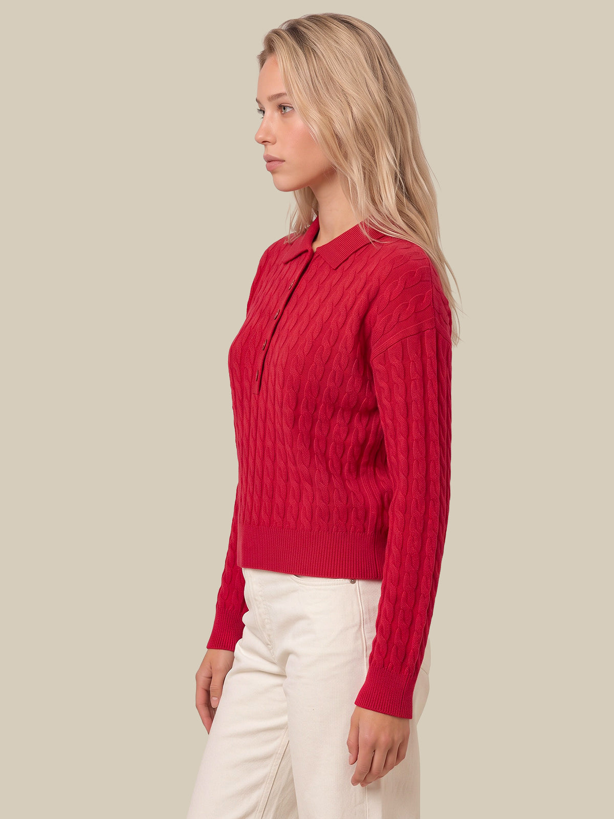 Marykate Cable Stitch Polo