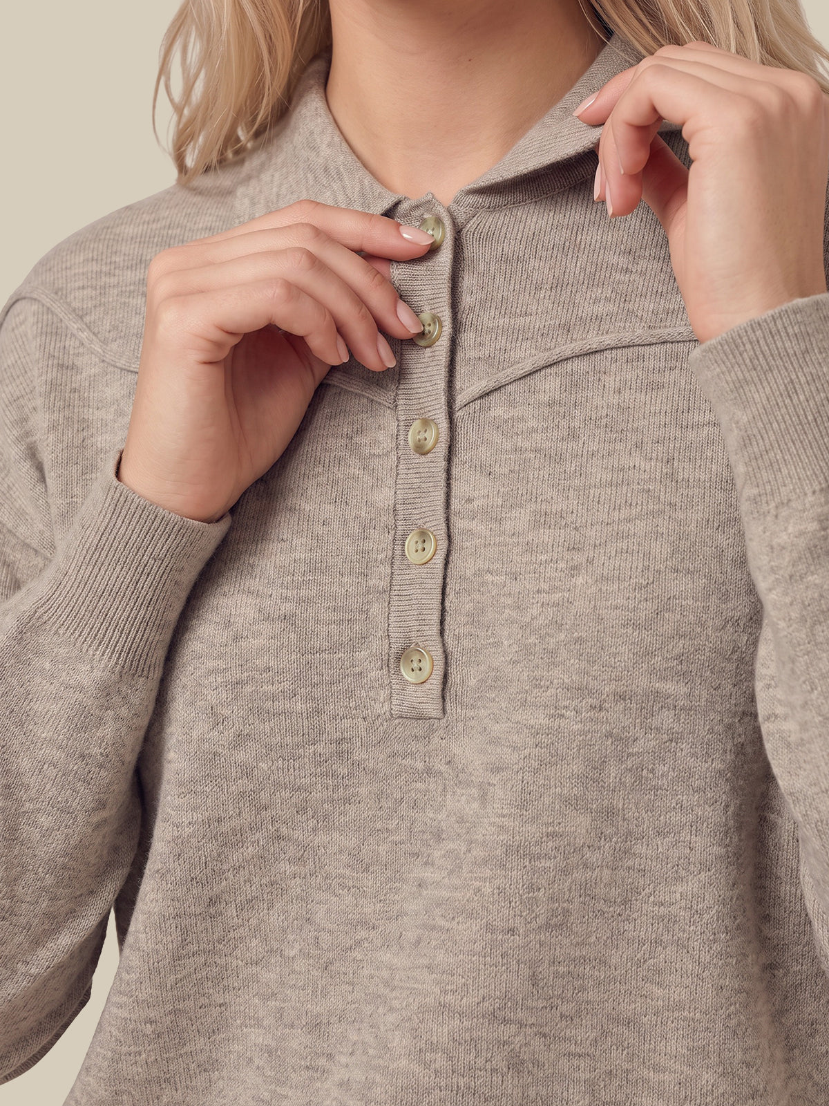 Elena Western Yoke Half Placket Pullover