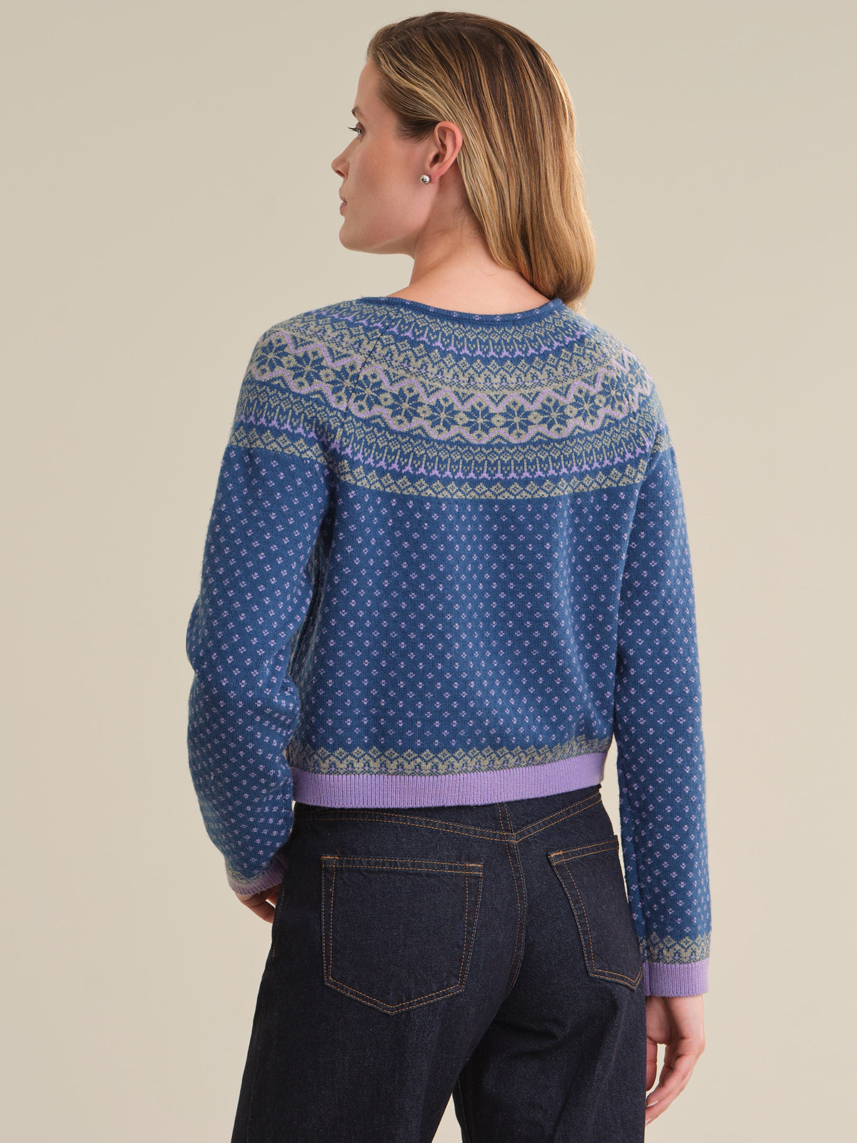 Aurelia Fair Isle Quarter Zip Crew