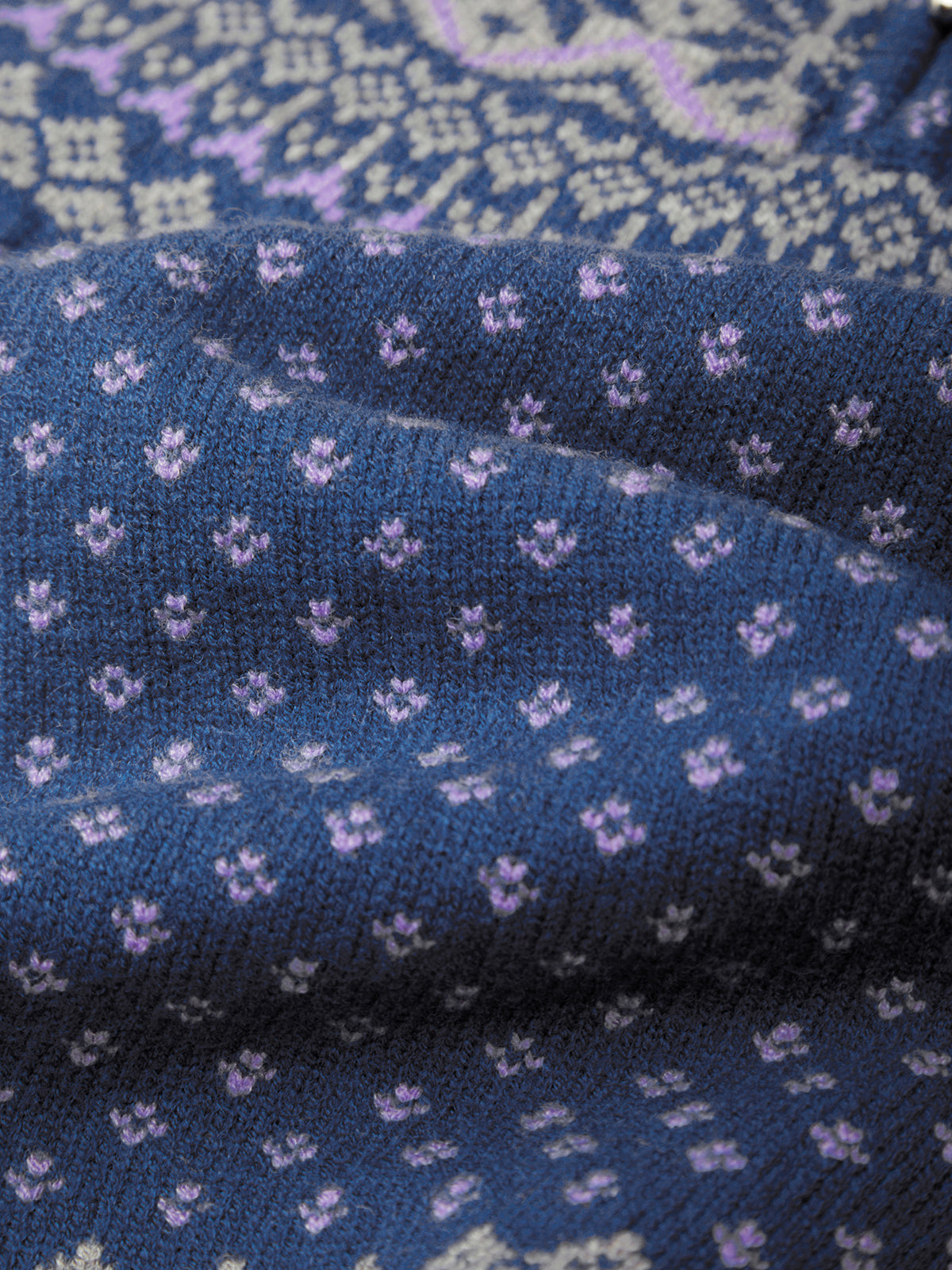 Aurelia Fair Isle Quarter Zip Crew