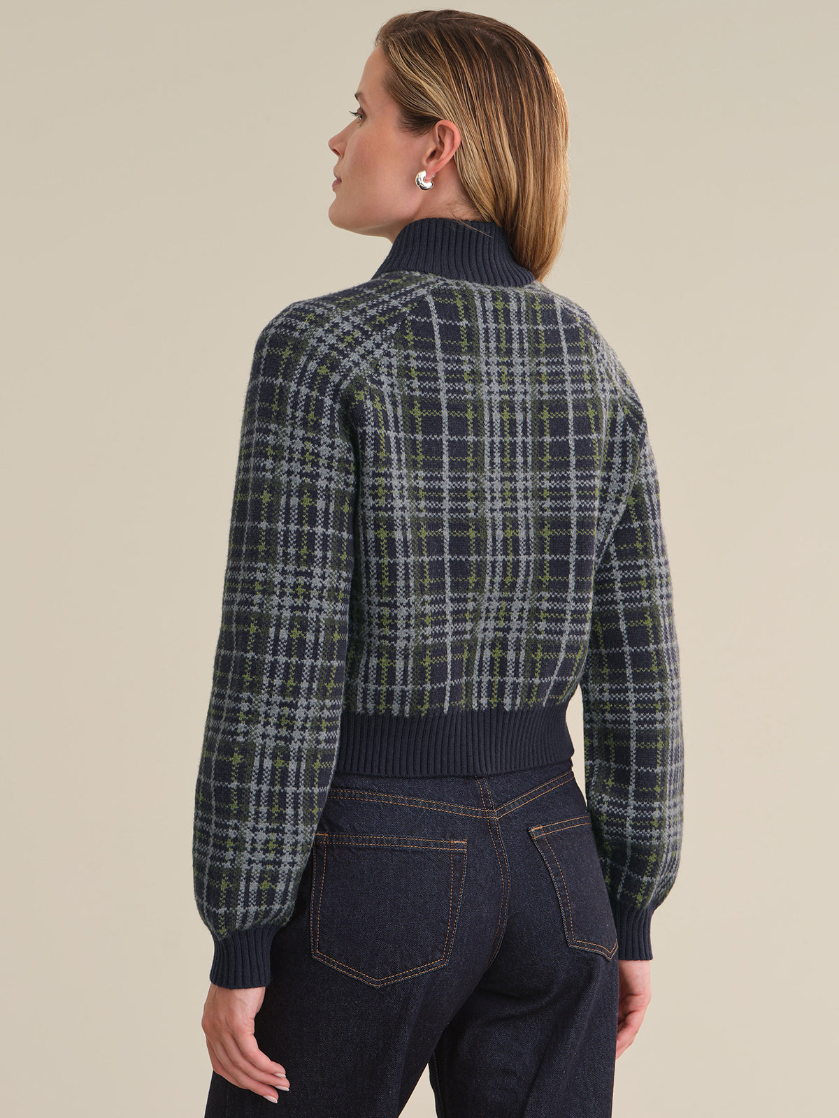 Stassie Plaid Bomber Jacket
