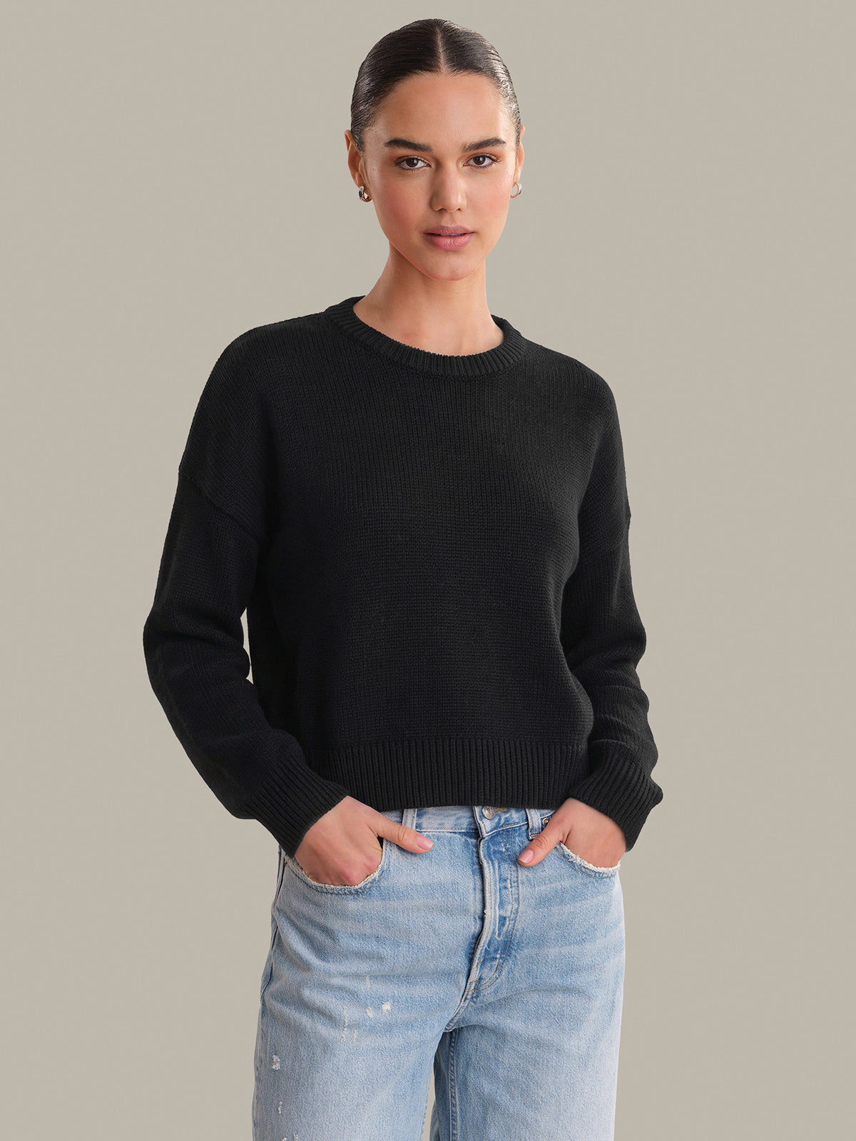 Veda: Classic Cotton Crewneck Sweater