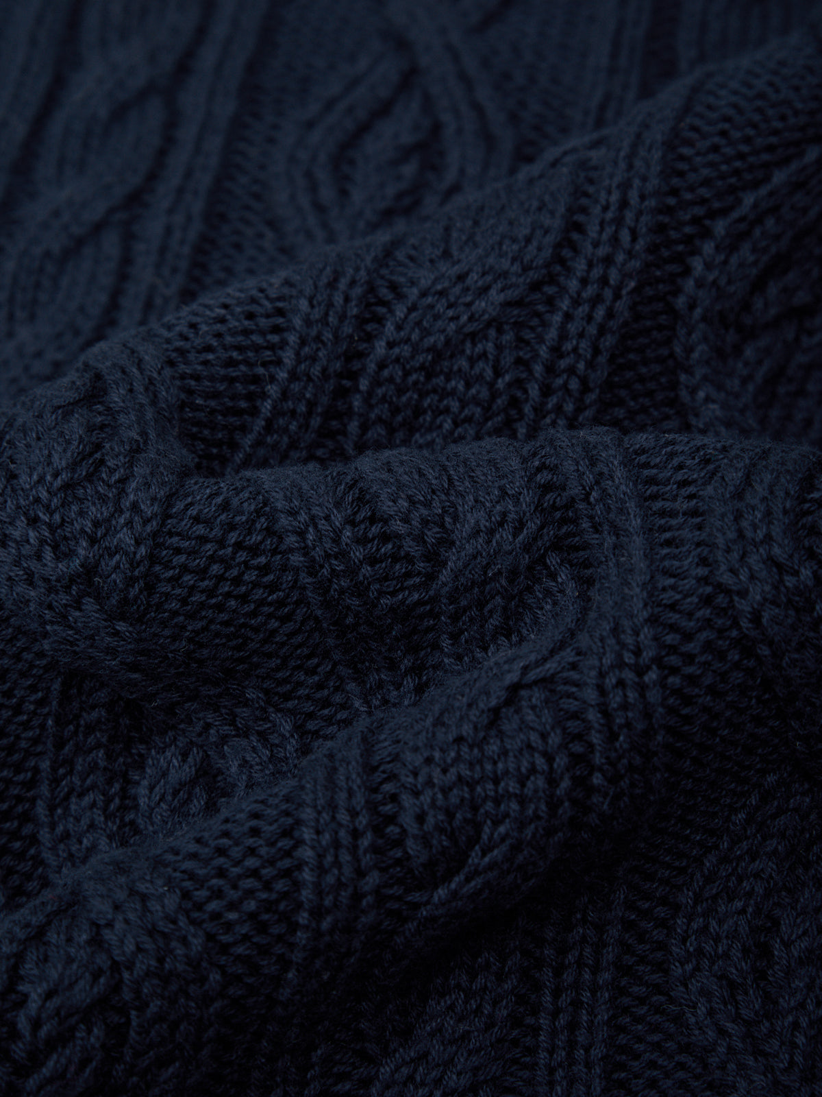 Close-up of dark blue textured fabric