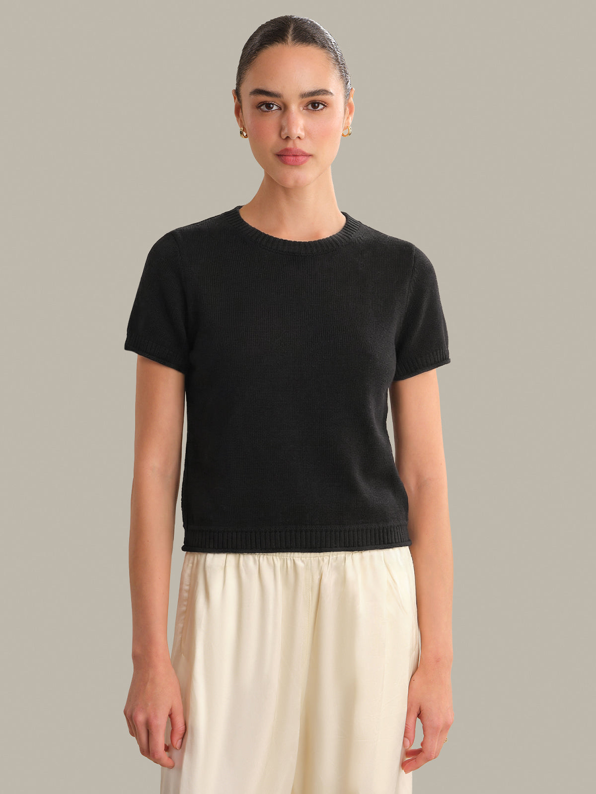 Fiona: Classic Cotton Short Sleeve Tee