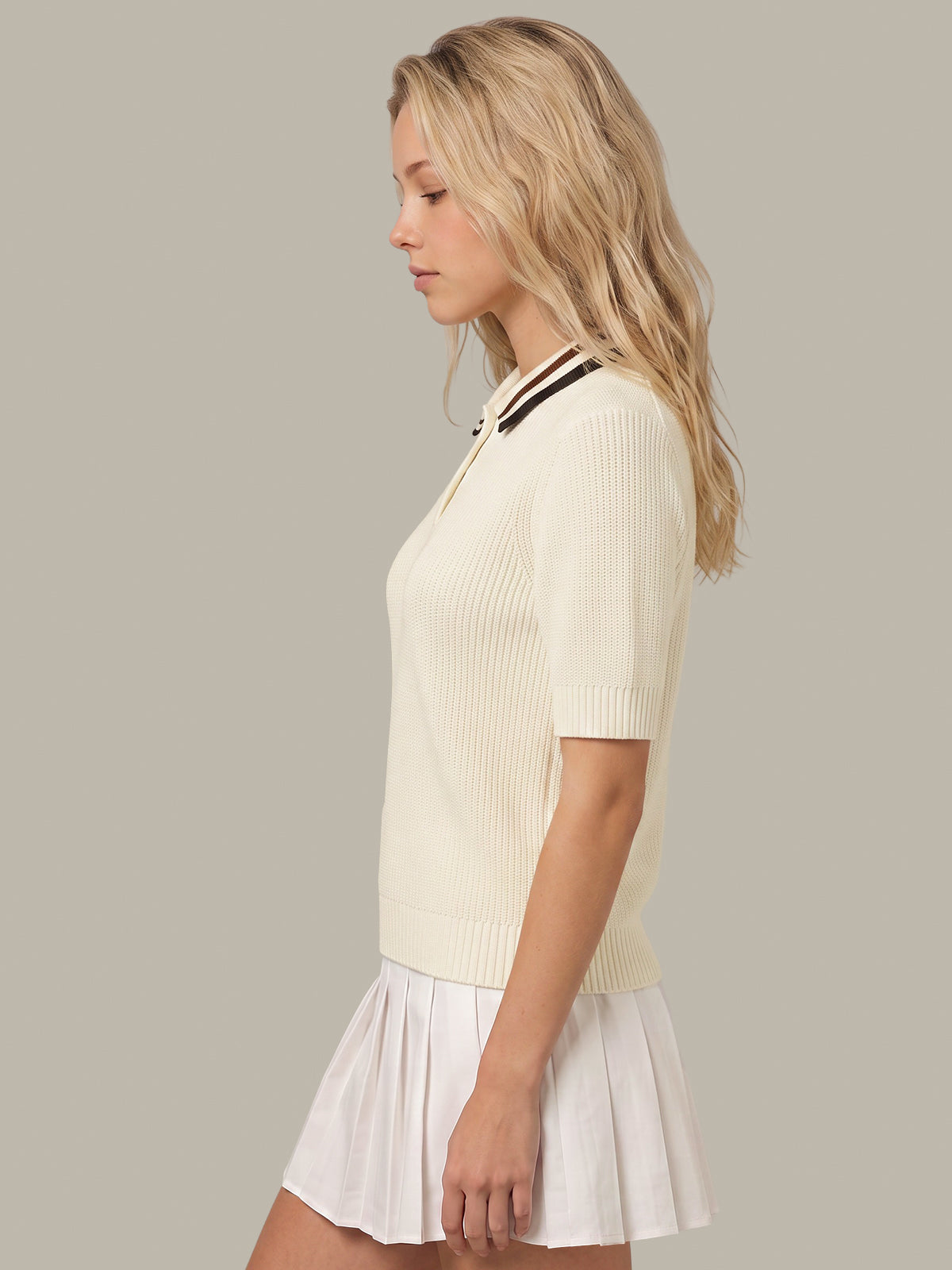 Briar: Contrast Trim Short Sleeve Polo