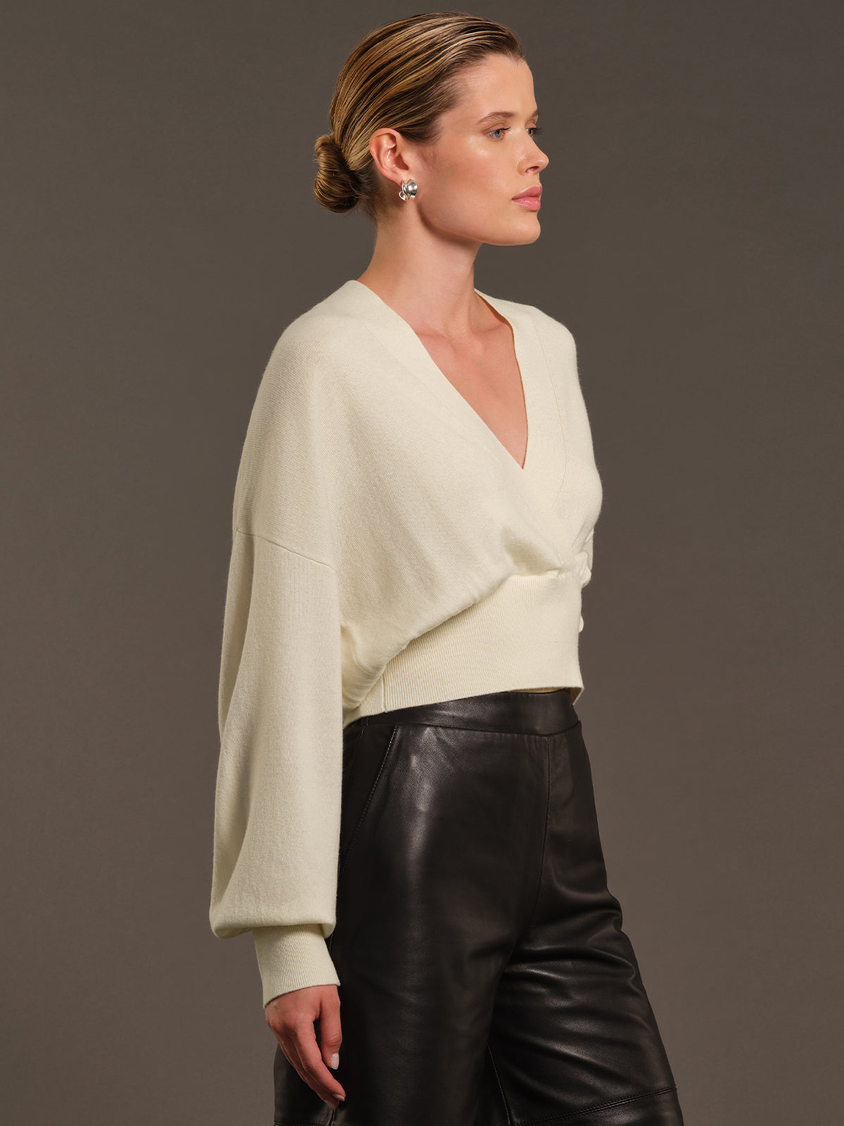 525 X DL10C: Prince Cashmere Wrap Pullover