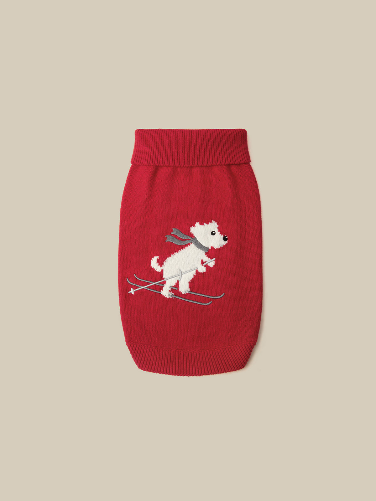 Cashmere Blend Ski Dog Sweater