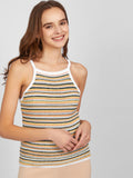 Thalia: Stripe Crochet Tank