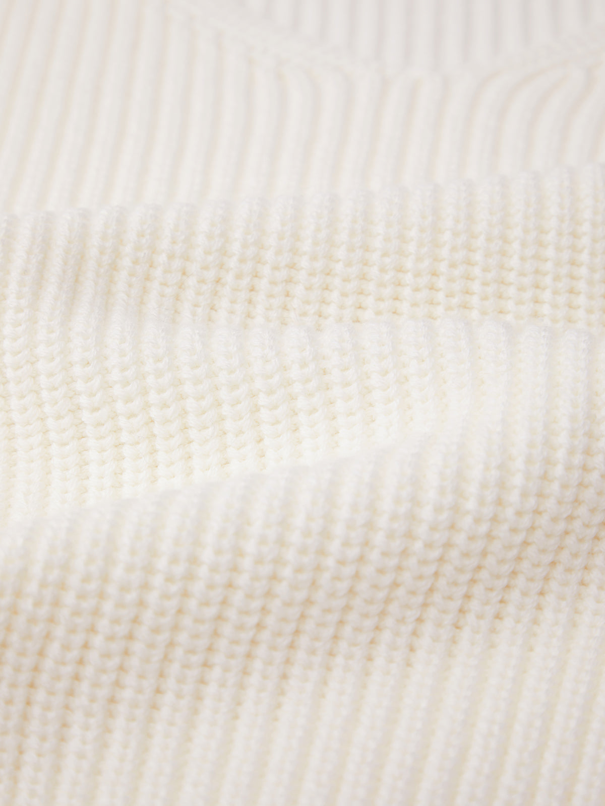 Ava: V-Neck Shaker Stitch Cotton Sweater