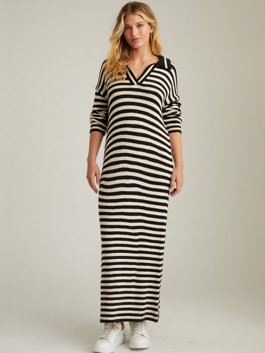 Raya: Stripe Polo Dress