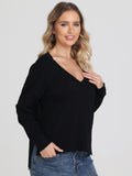 Noor: Oversized V-Neck Pullover