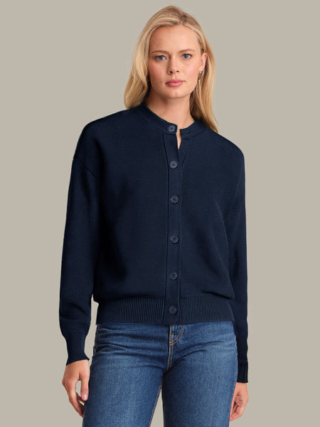 525 America Emy: Crewneck Cotton Cardigan