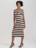 Nicole: Stripe Midi Dress